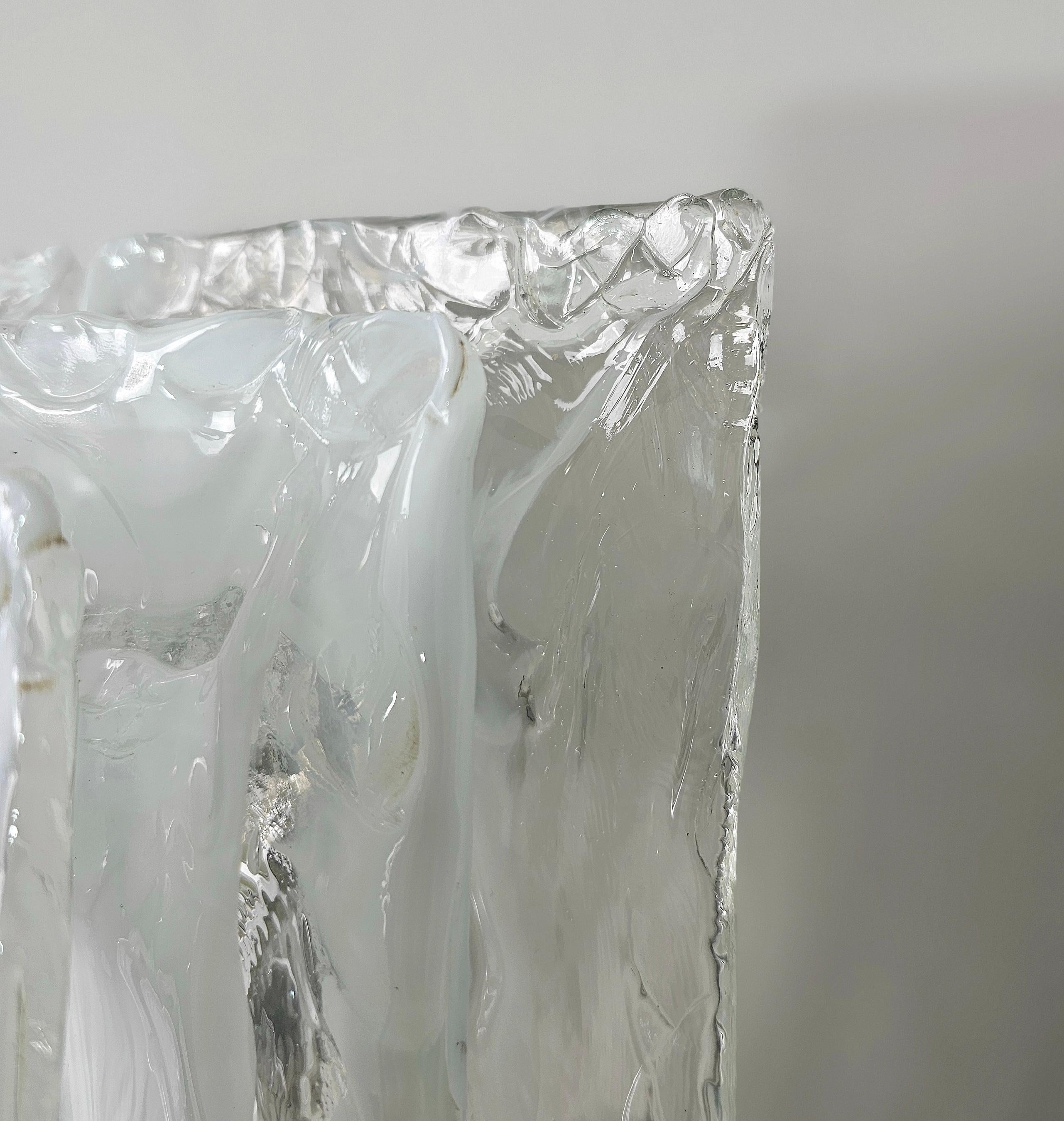Mid-Century Modern Wall Lights Sconces Nason Mazzega  Murano Glass Mid-Century Italy 70s Set of 3 For Sale