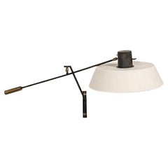 Vintage Wall Ligth with Counterweight, Maison Lunel France circa 1950