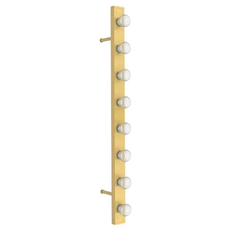 Lampada da parete Wall Line 100 in alluminio anodizzato oro di JSPR