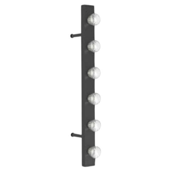 Lampada da parete contemporanea Wall Line 75 in alluminio anodizzato nero di JSPR