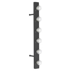Lampada da parete contemporanea Wall Line 75 in alluminio anodizzato nero di JSPR
