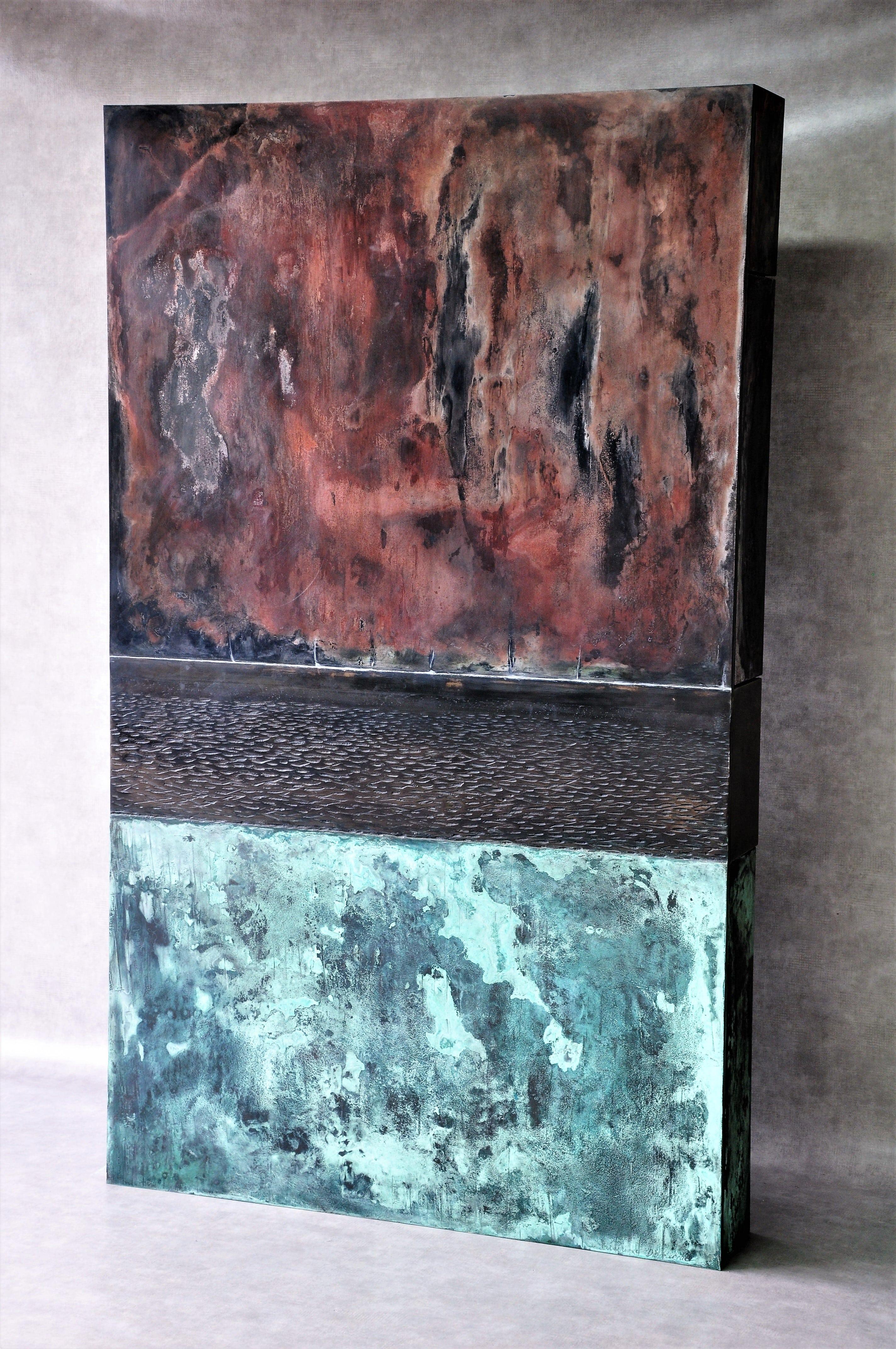 French Wall Liquor Cabinet by Frédérique Domergue, One-of-a-kind, Contemporary For Sale