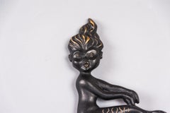 Wall Mermaid Figurine by Walter Bosse, 1950s