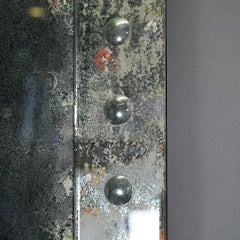Wall Mirror, 1930s Style, Small Size, Oxidized Glass