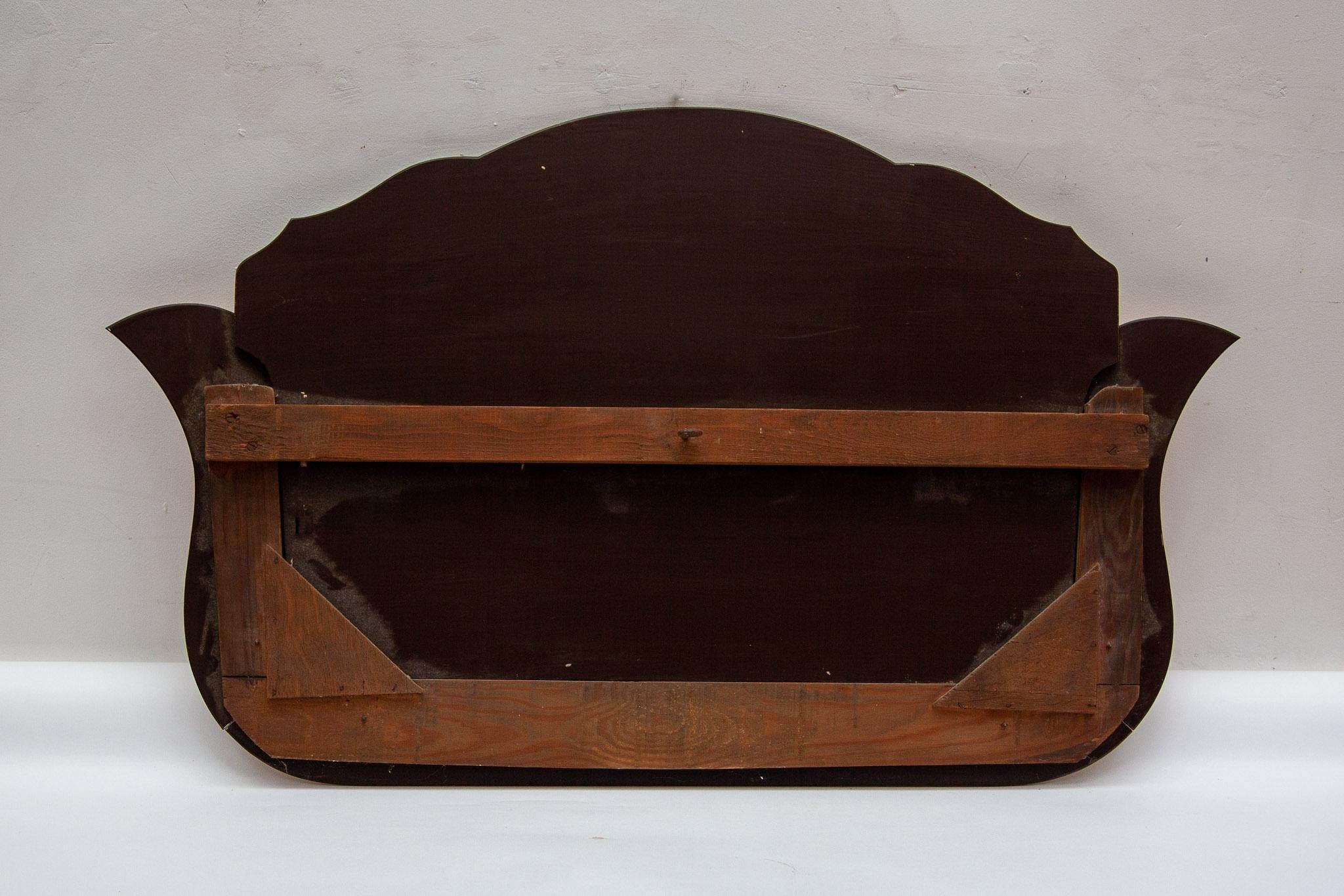 Espejo de Pared Art deco Decoración Floralien Facetado. mediados del siglo XX en venta