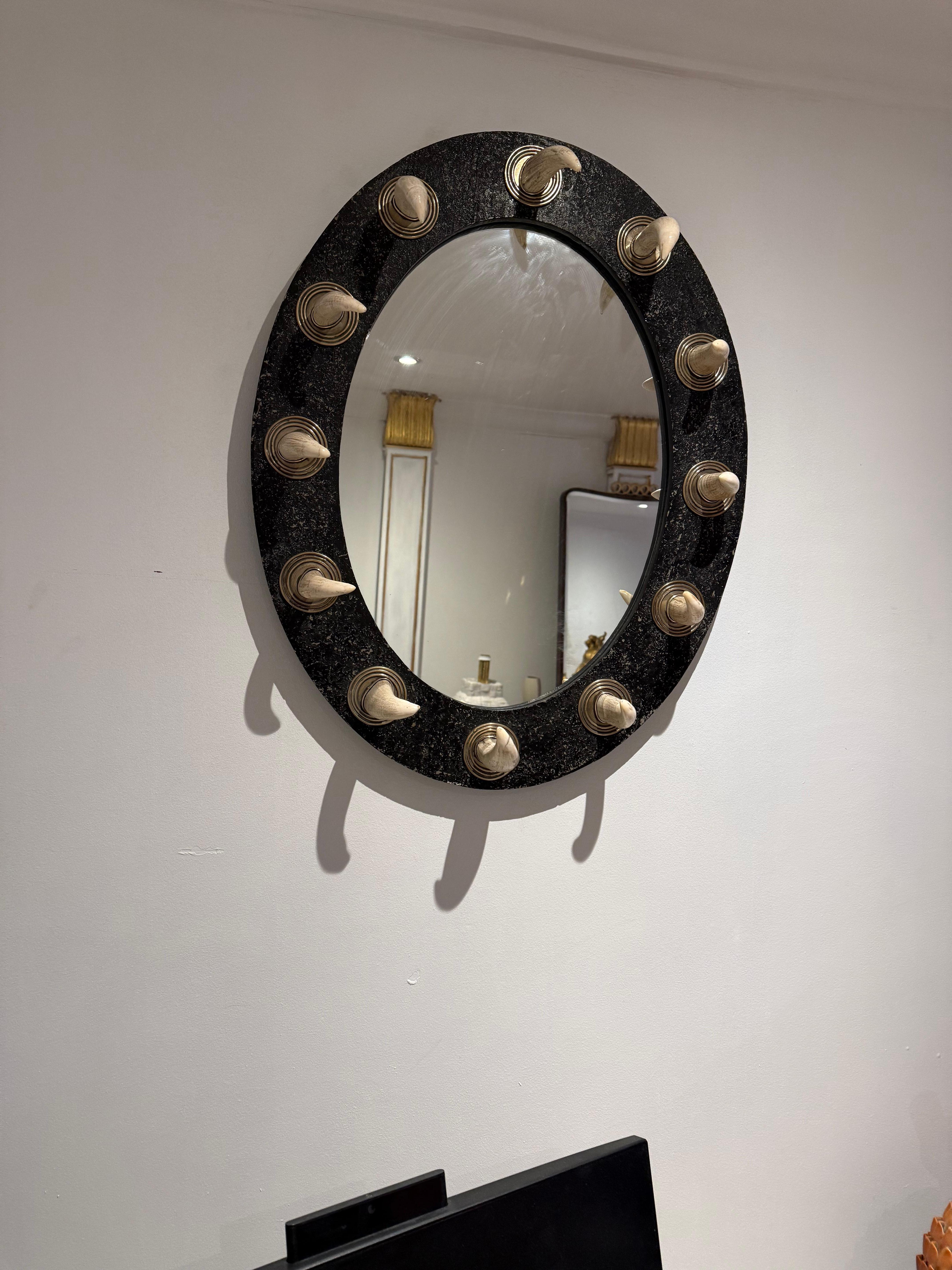 Wall Mirror Attributed To Anthony Redmile, English C.1970's In Good Condition For Sale In London, GB