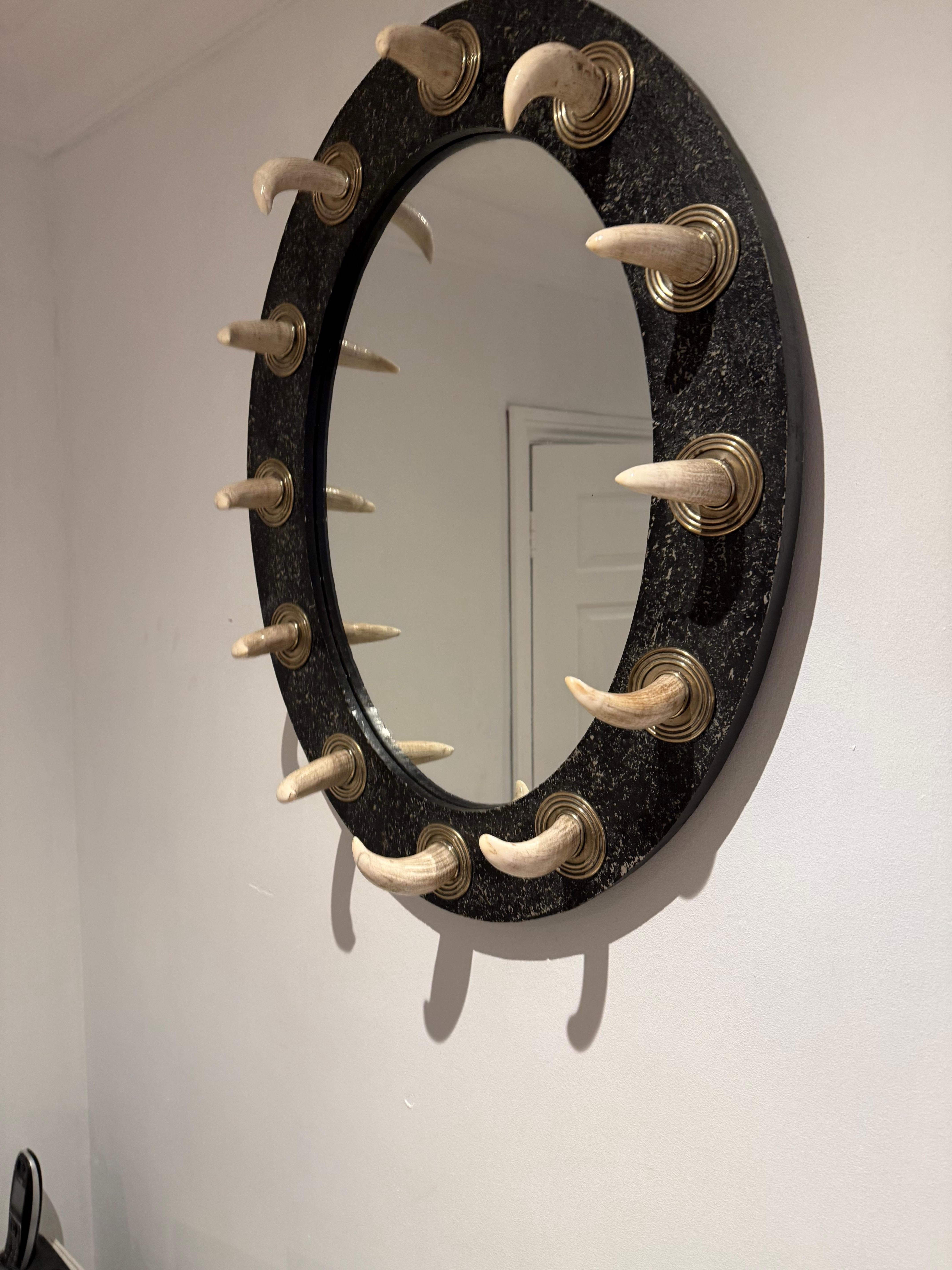 Glass Wall Mirror Attributed To Anthony Redmile, English C.1970's For Sale