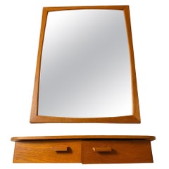 Wall Mirror by Aksel Kjersgaard with Shelf