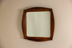 Specchio da parete di Campo e Graffi in teak, Italia anni '50