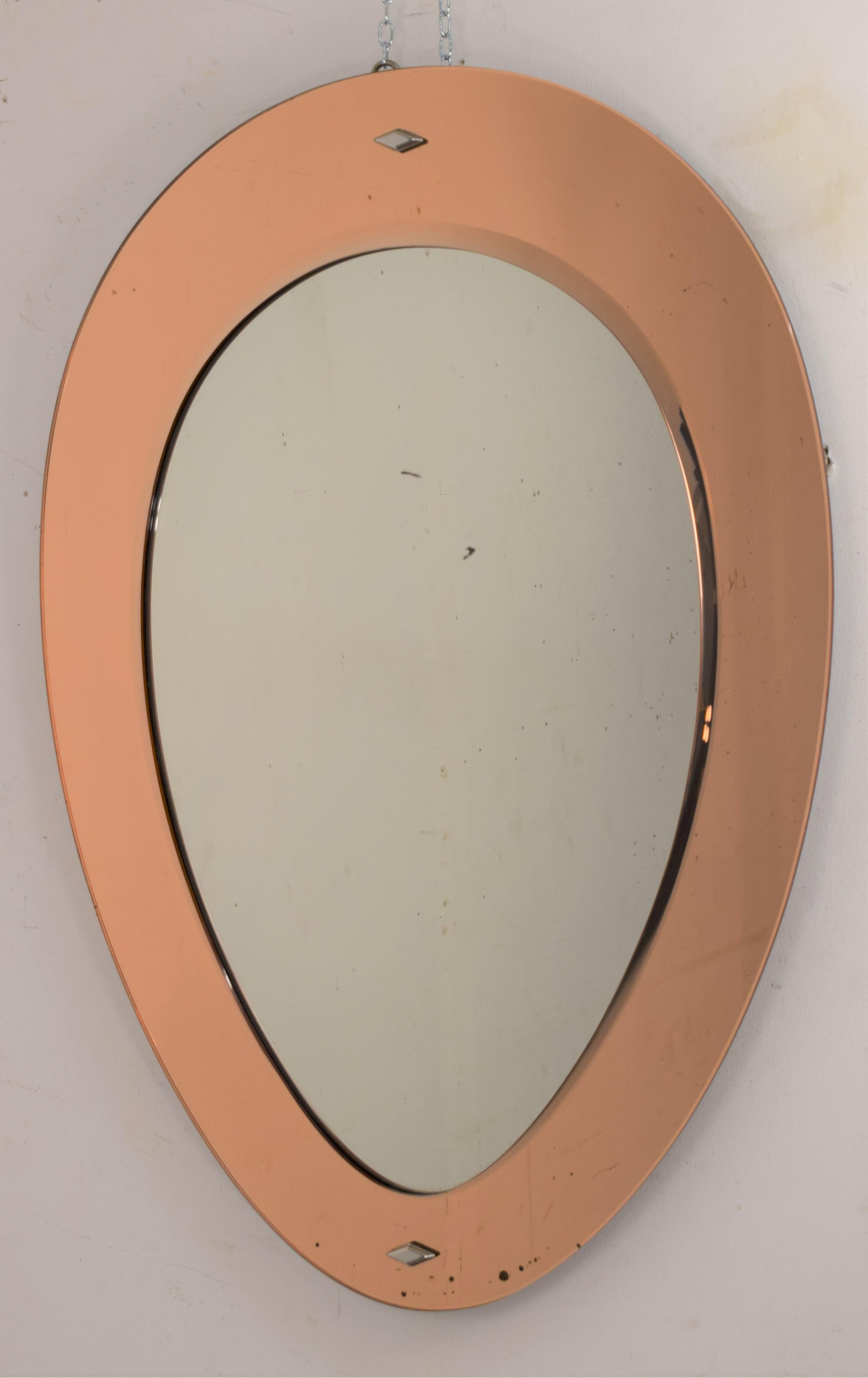Wall Mirror by Cristal Art, 1960s 3