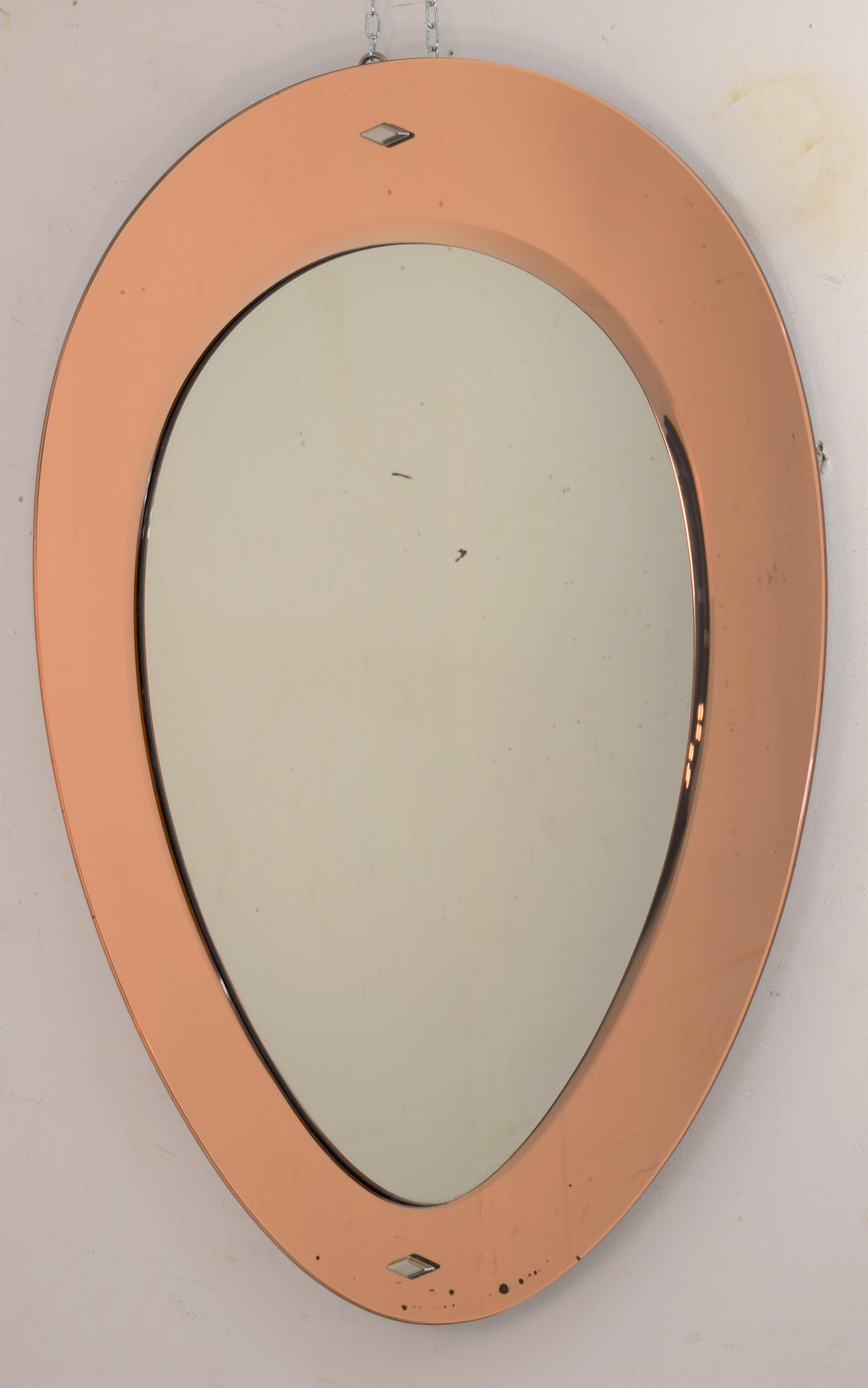 Wall Mirror by Cristal Art, 1960s 4