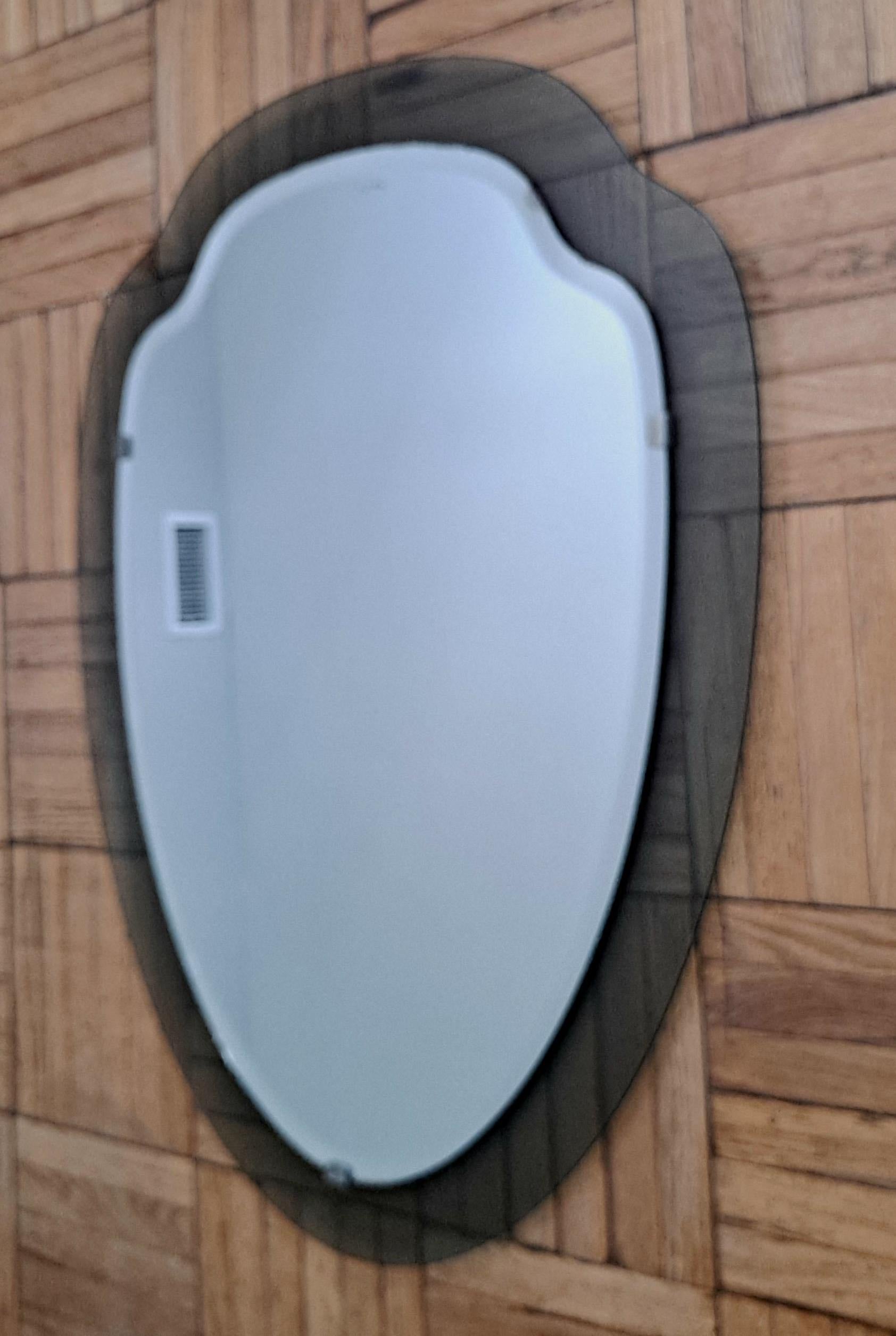Mid-20th Century Wall Mirror by Cristal Arte For Sale