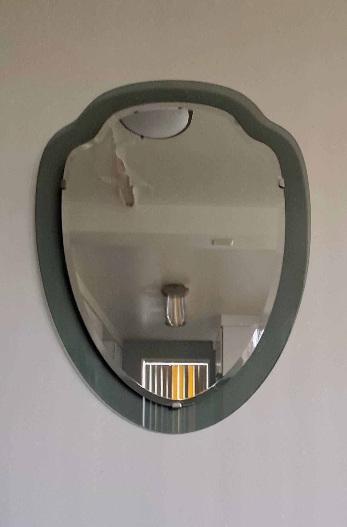 Metal Wall Mirror by Cristal Arte For Sale