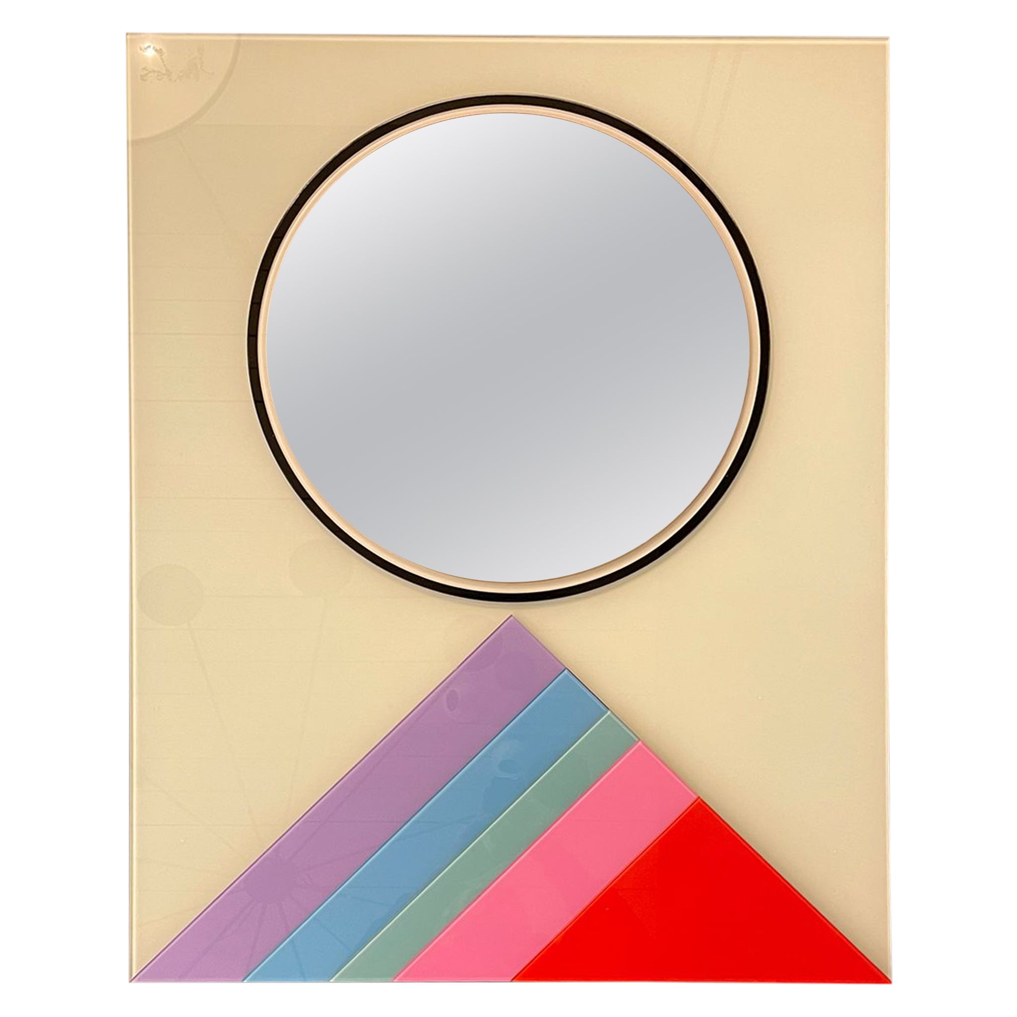 Wall Mirror by Eugenio Carmi for Acerbis For Sale
