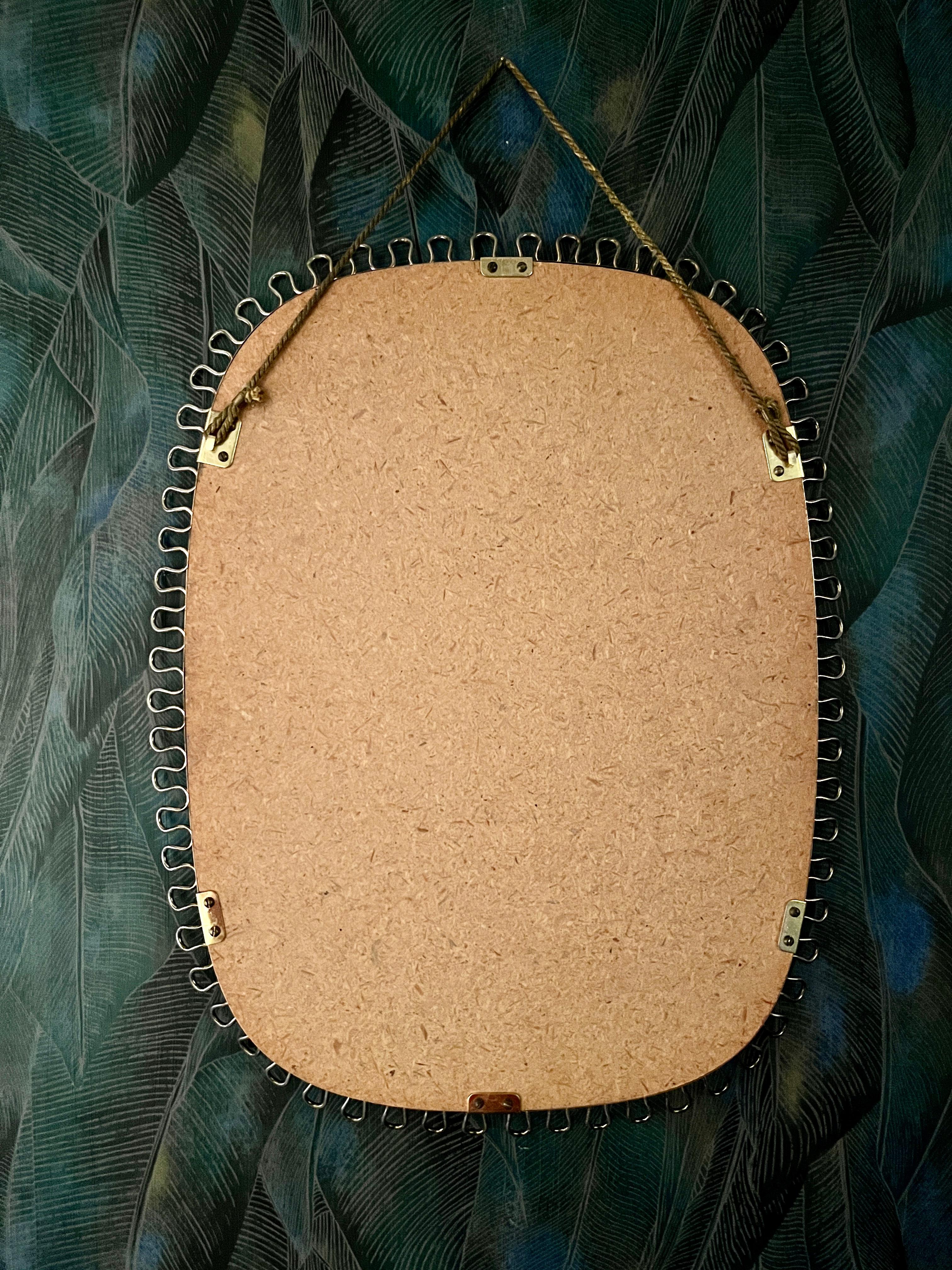 Wall Mirror by Josef Frank Svenskt Tenn, 1950s For Sale 5