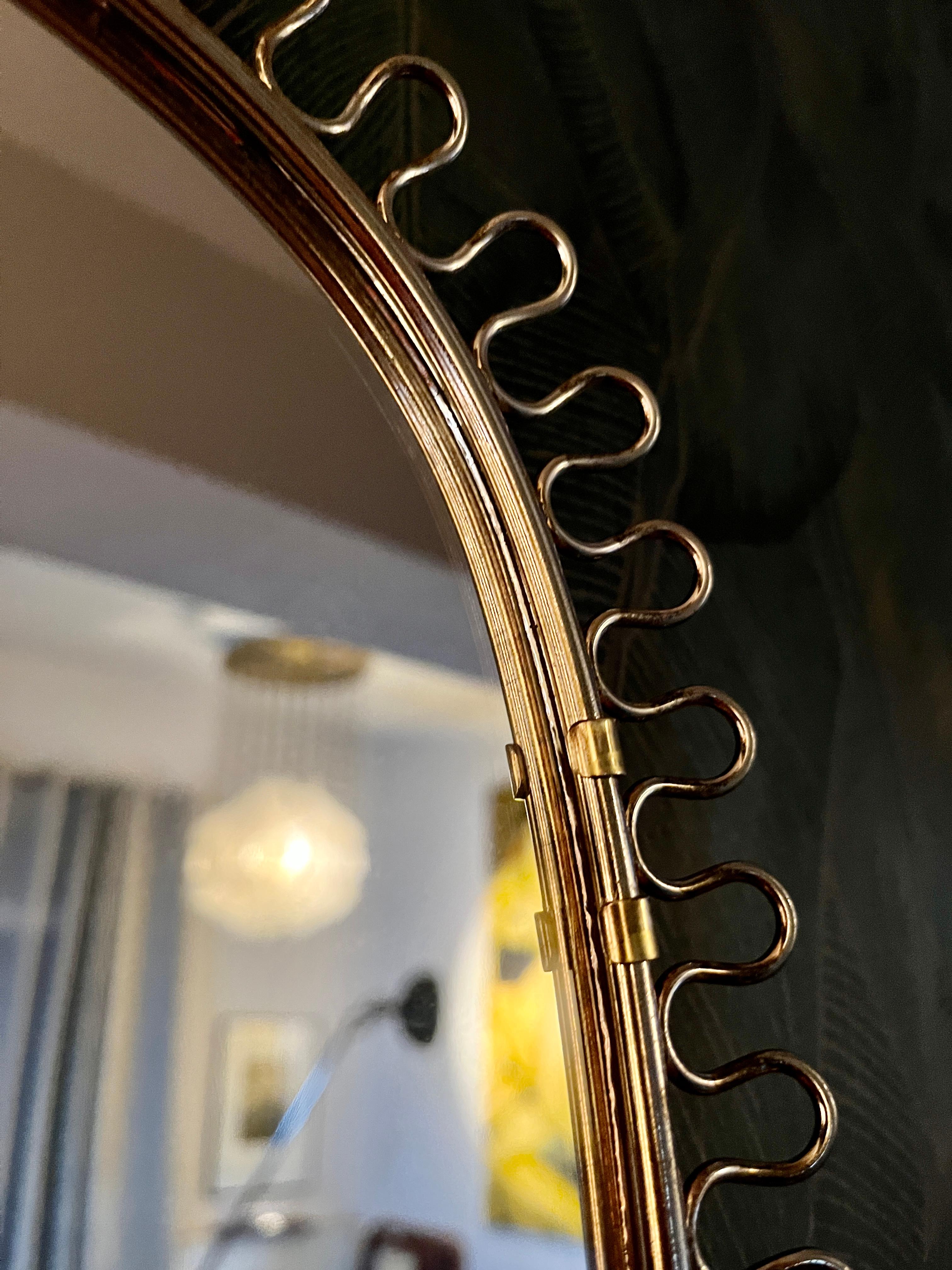 Wall Mirror by Josef Frank Svenskt Tenn, 1950s In Good Condition For Sale In Hannover, DE