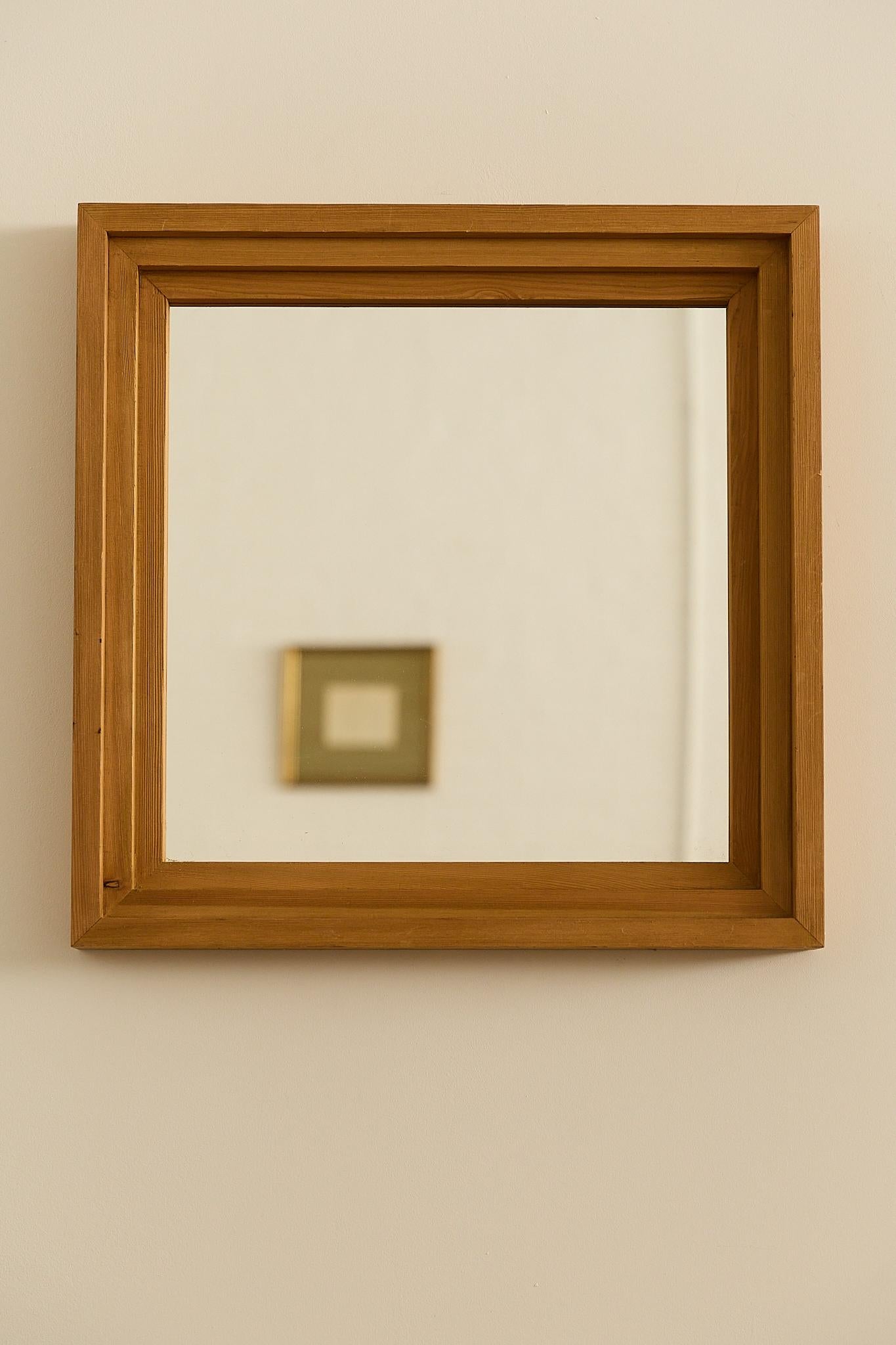 Wall Mirror by Mario Ceroli for Poltronova For Sale 3