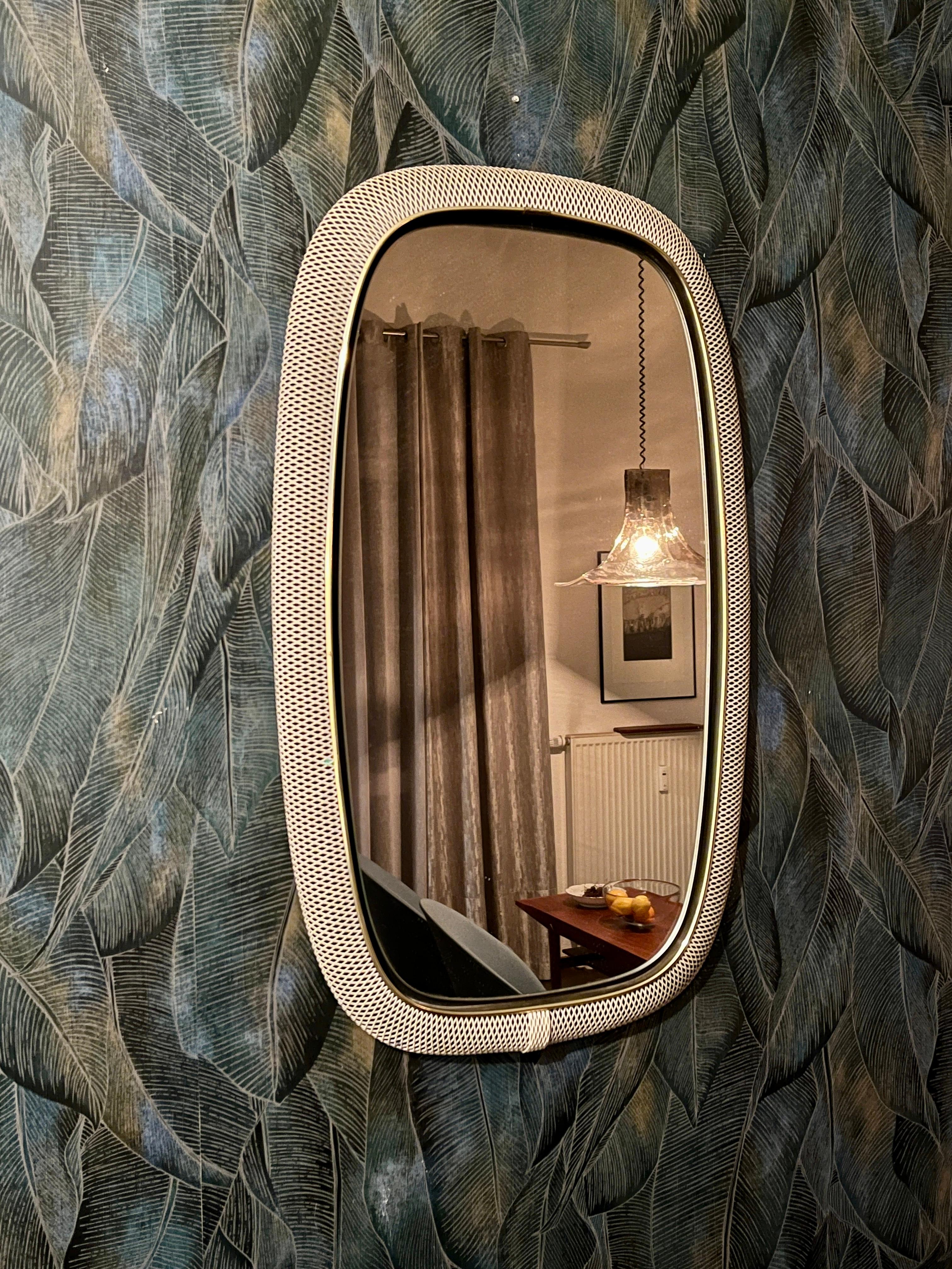 Mid-Century Modern Miroir mural par Münchner Zierspiegel, années 1950 en vente
