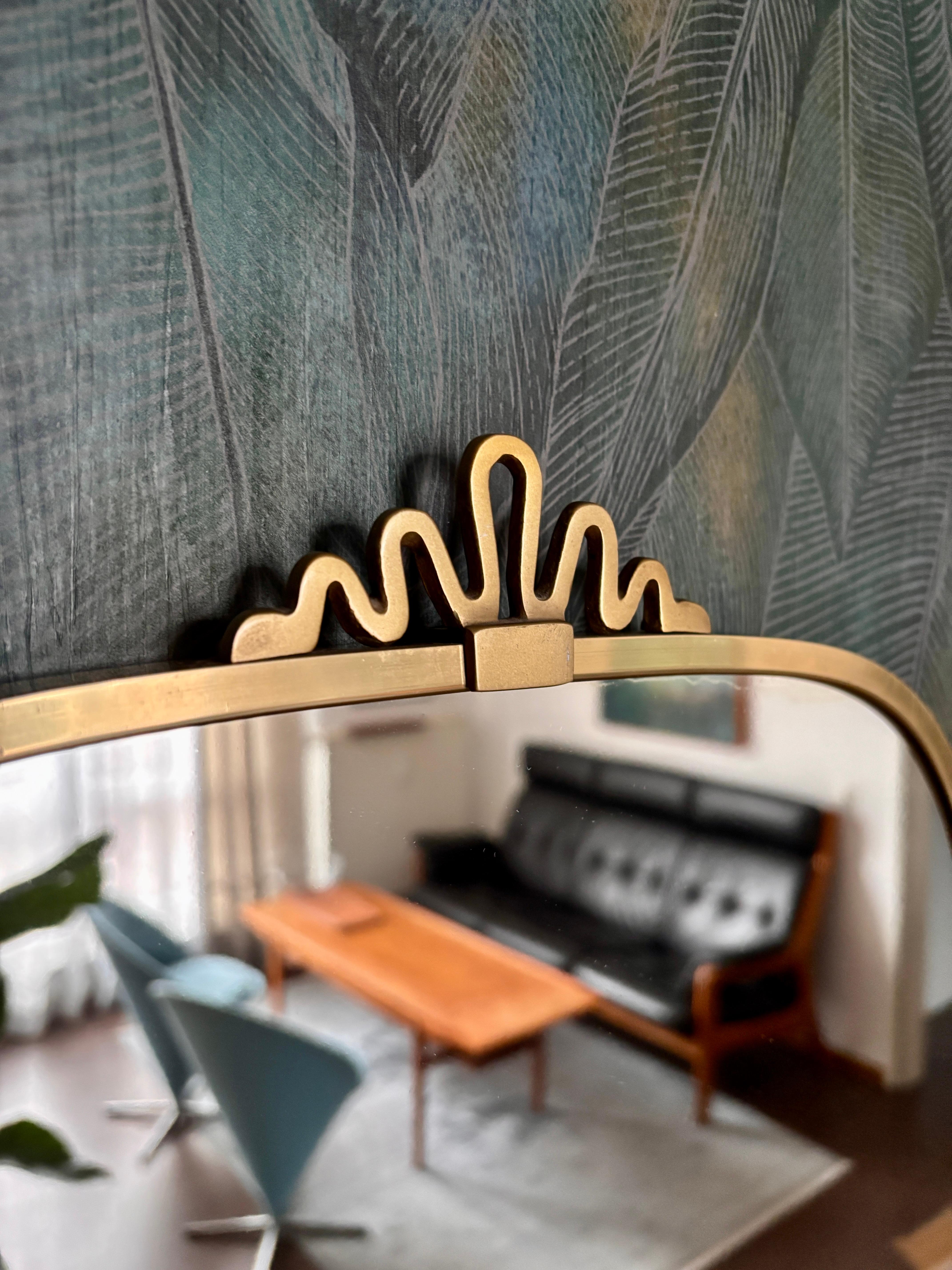 Allemand Miroir mural par Münchner Zierspiegel, années 1950 en vente