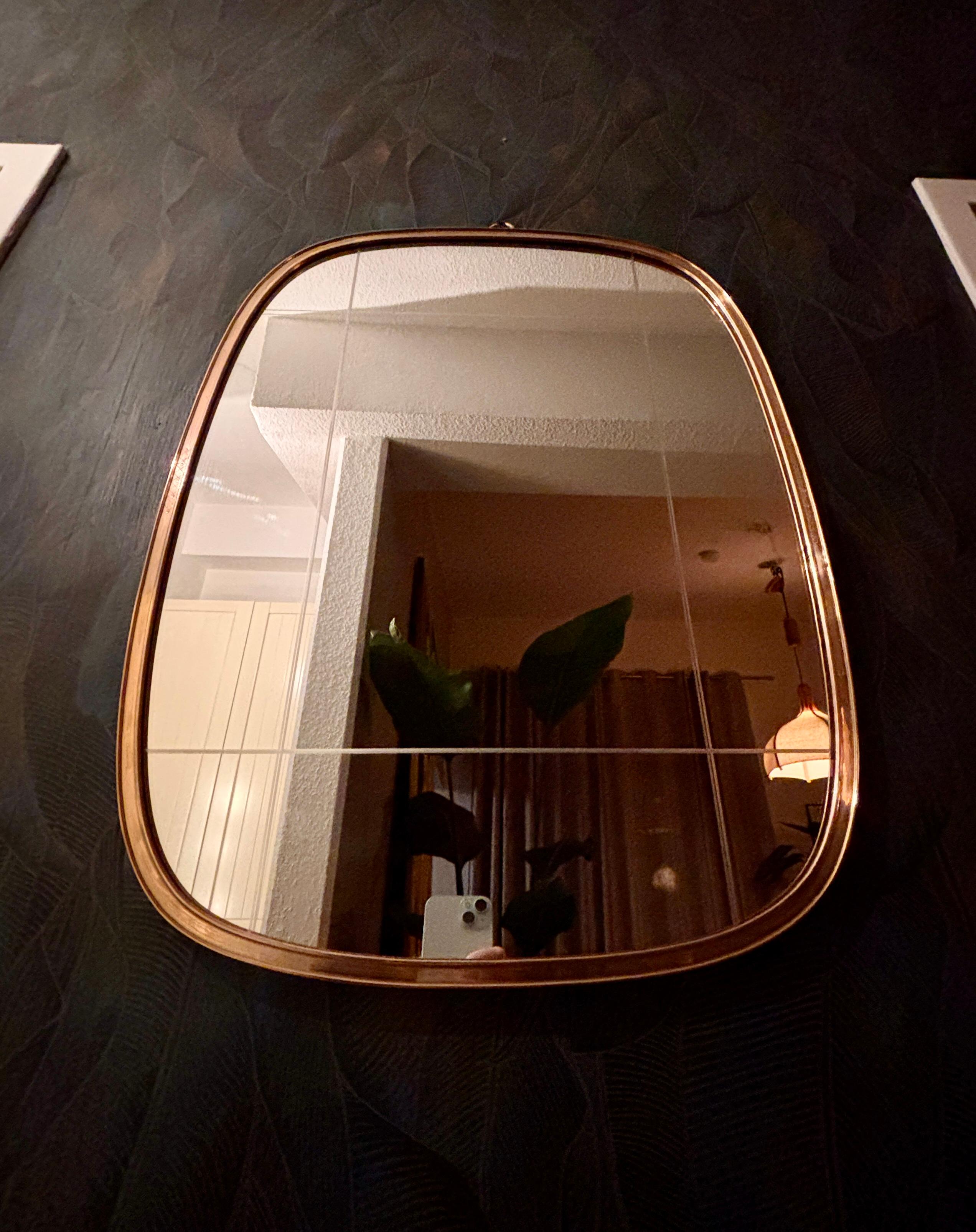 Miroir mural par Münchner Zierspiegel, années 1950 Bon état - En vente à Hannover, DE