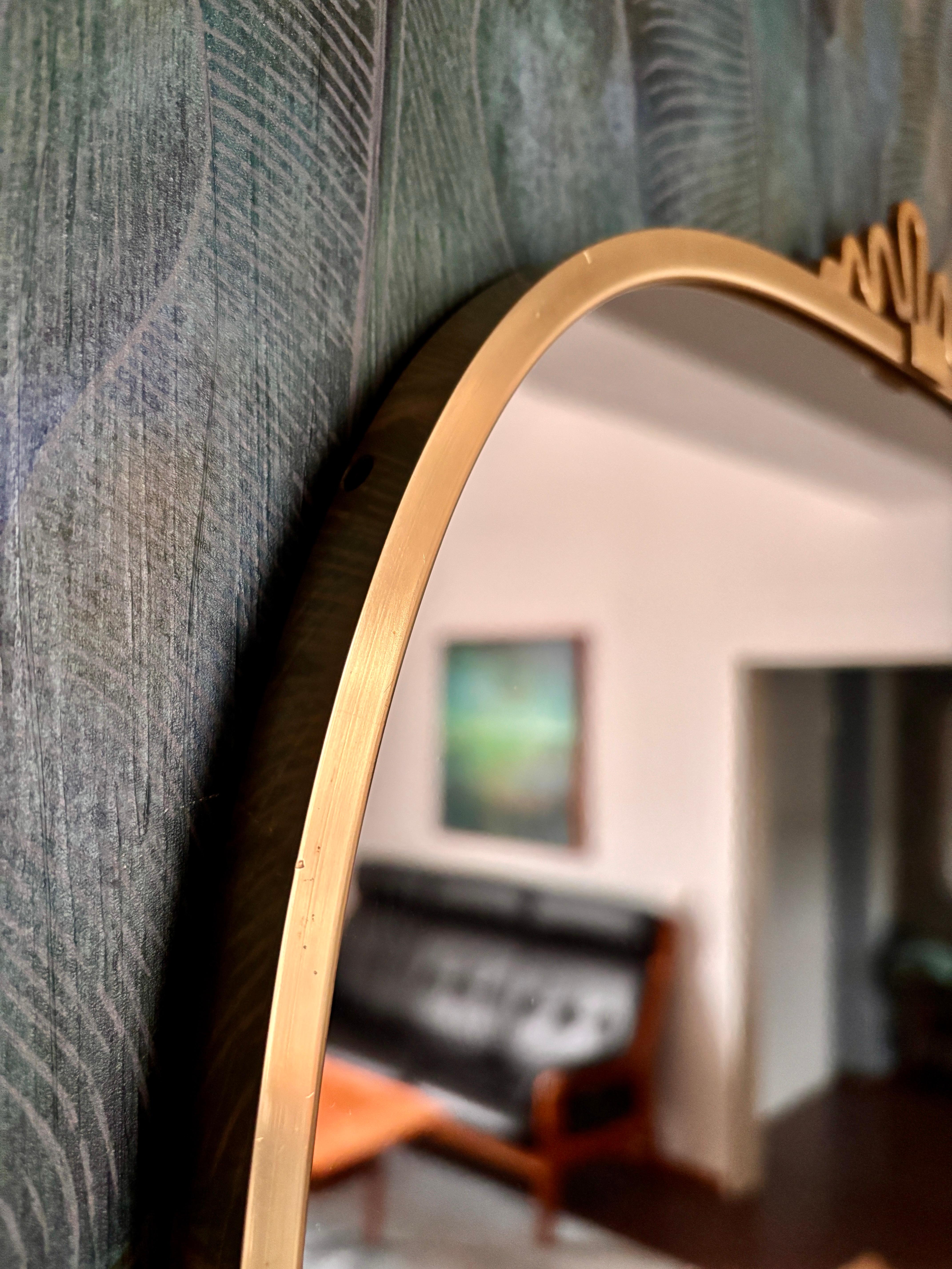 Miroir mural par Münchner Zierspiegel, années 1950 Bon état - En vente à Hannover, DE