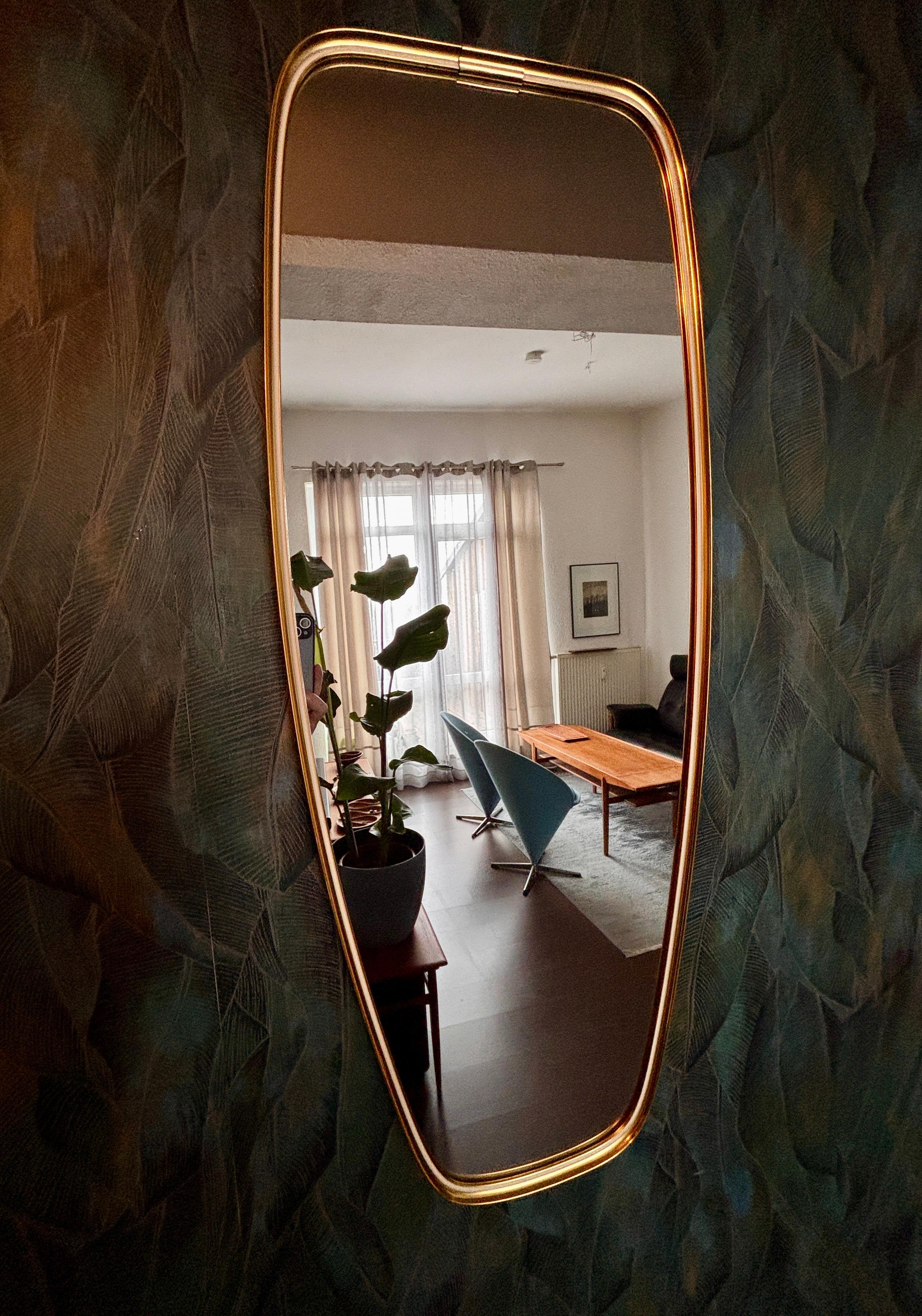 Miroir mural par Münchner Zierspiegel, années 1950 Bon état - En vente à Hannover, DE