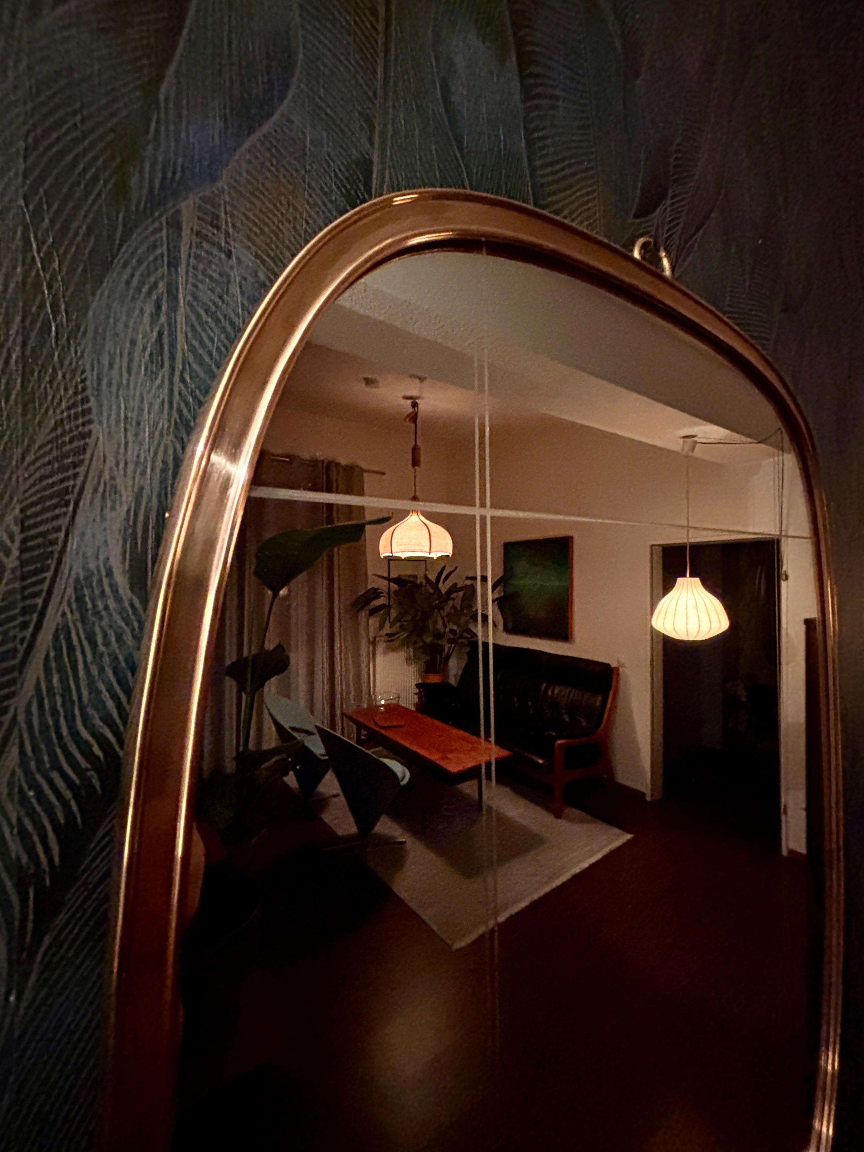 20ième siècle Miroir mural par Münchner Zierspiegel, années 1950 en vente