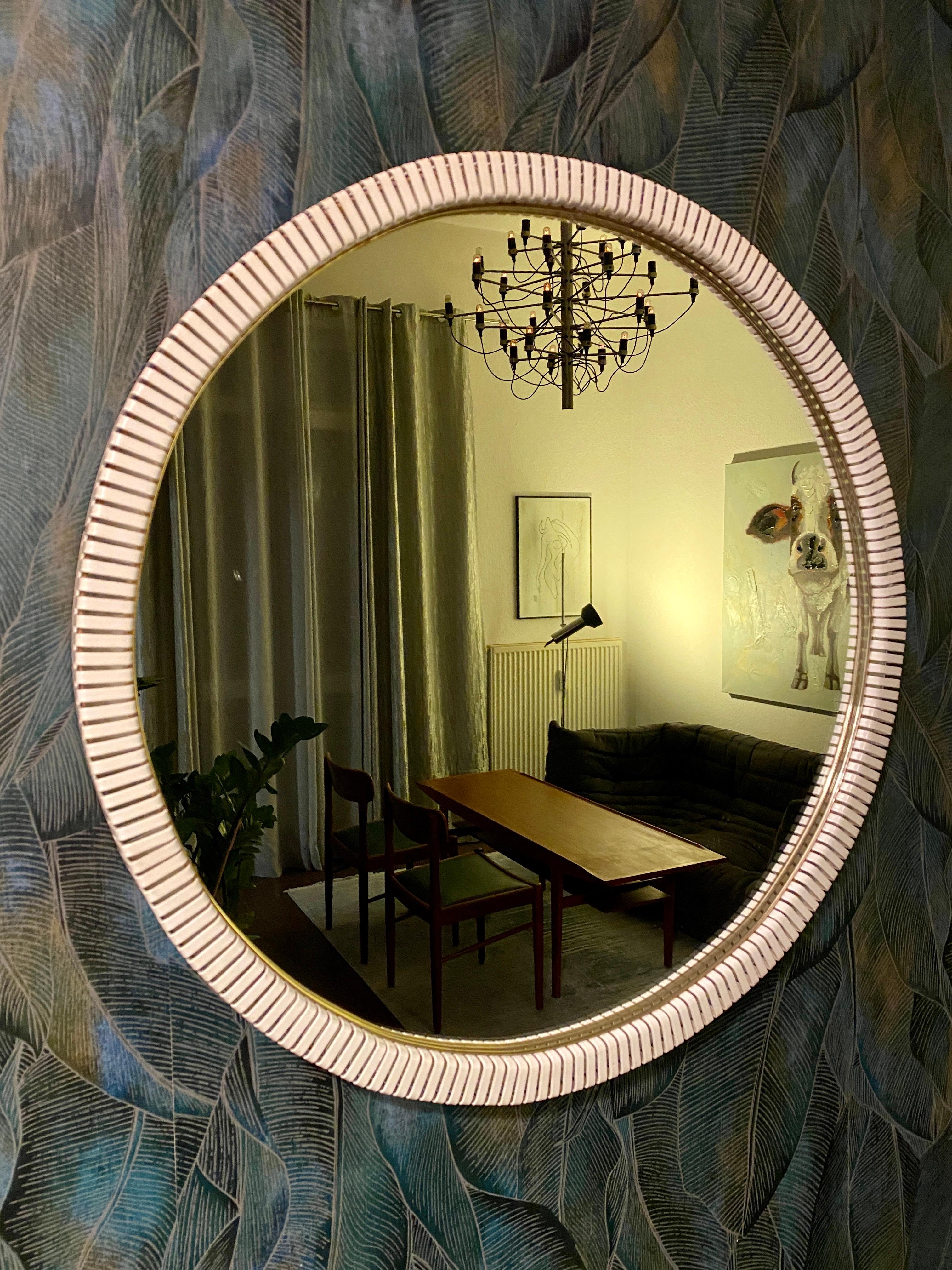 20th Century Wall Mirror by Münchner Zierspiegel, 1950s For Sale