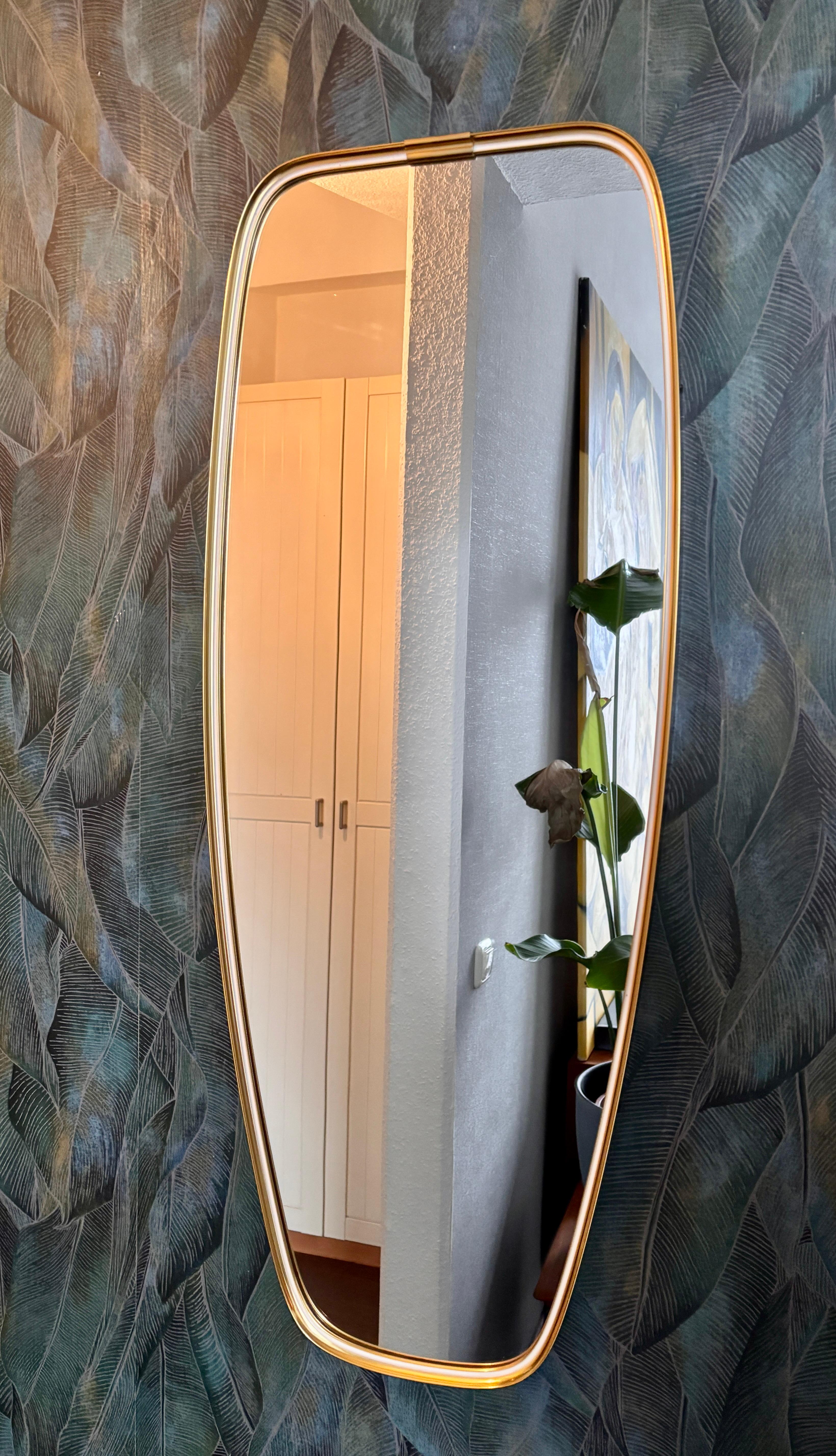 Miroir mural par Münchner Zierspiegel, années 1950 en vente 2
