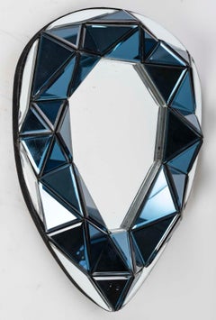 Wall Mirror by Olivier de Schrijver and Glass Plate, 20th Century.
