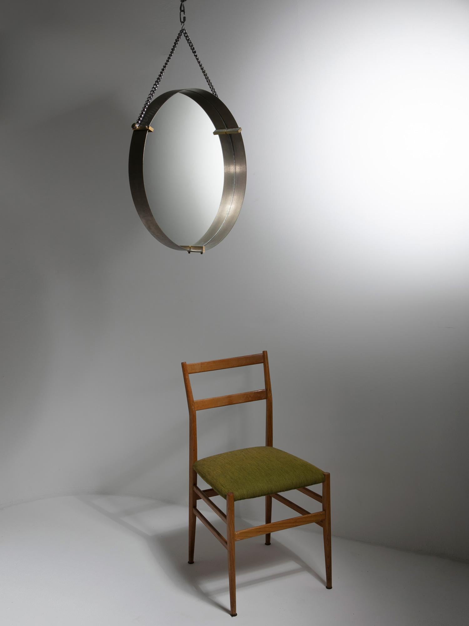 Double Sided Wall Mirror by Santambrogio & De Berti, Italy, 1960s In Fair Condition In Milan, IT