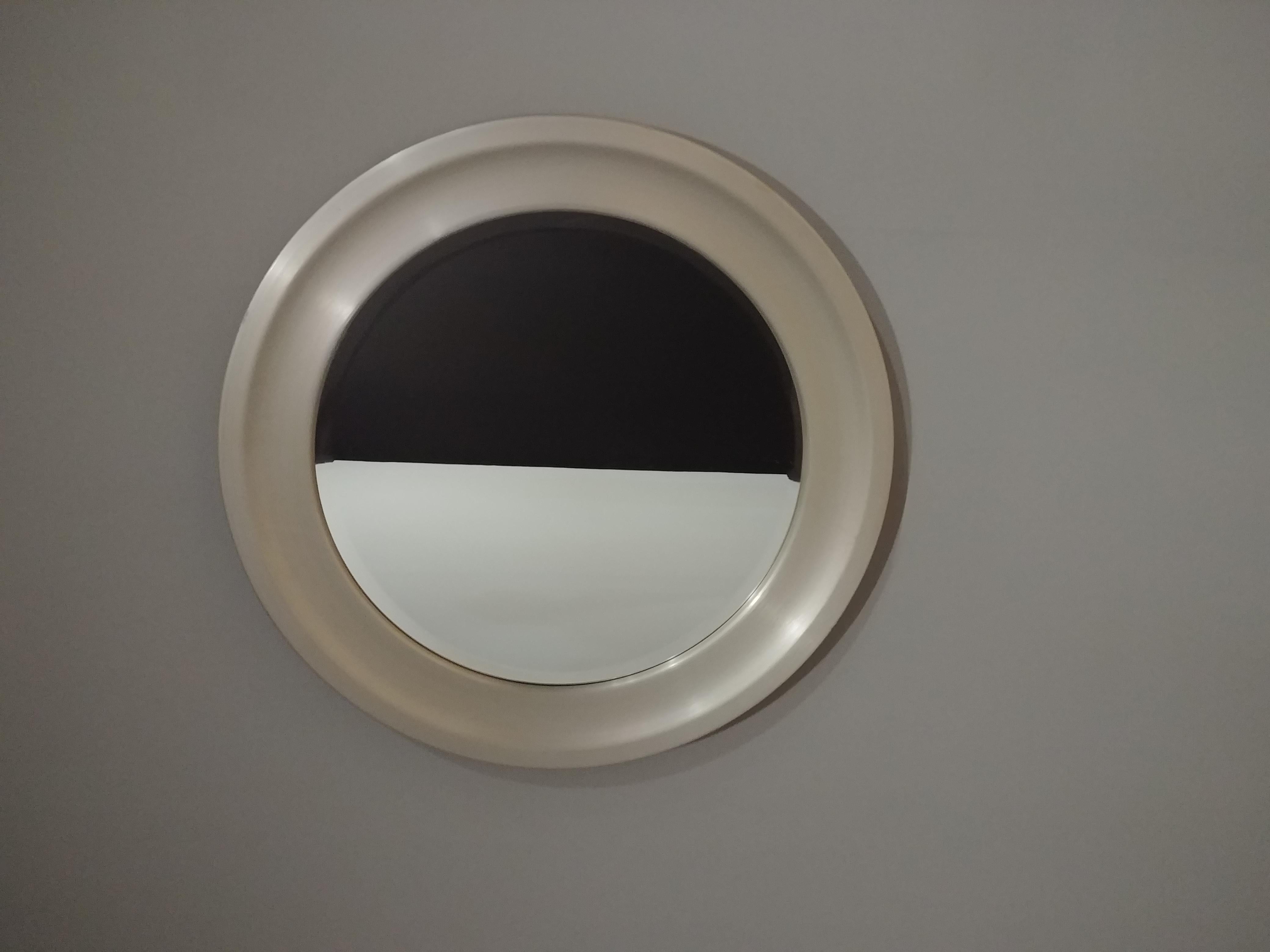 20th Century Wall Mirror Sergio Mazza for Artemide Midcentury Aluminum Italy Design 1960s
