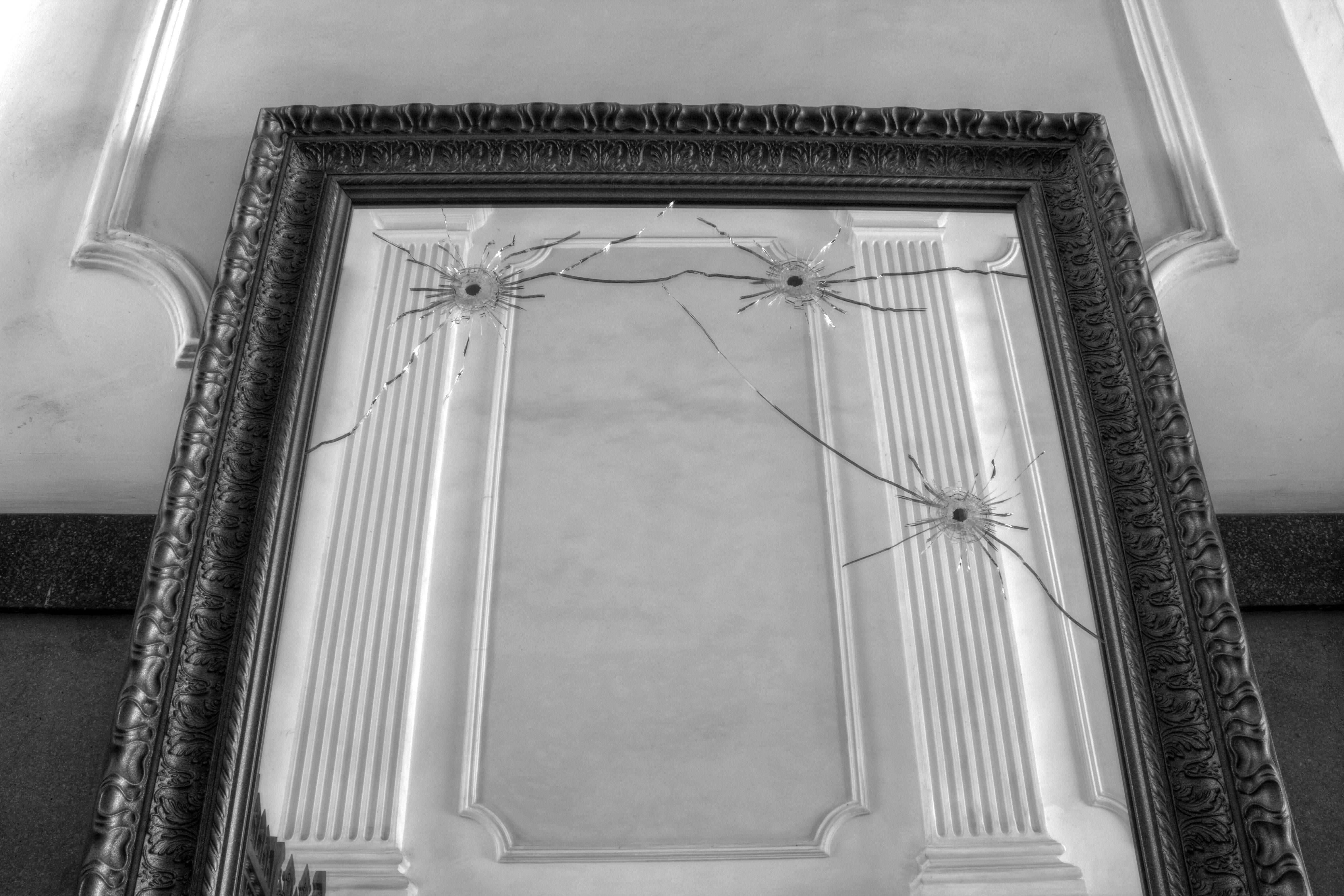 Wandspiegel in voller Länge Classic Rechteckiger Rahmen Anthrazit Sammlerstück Italien (Moderne) im Angebot