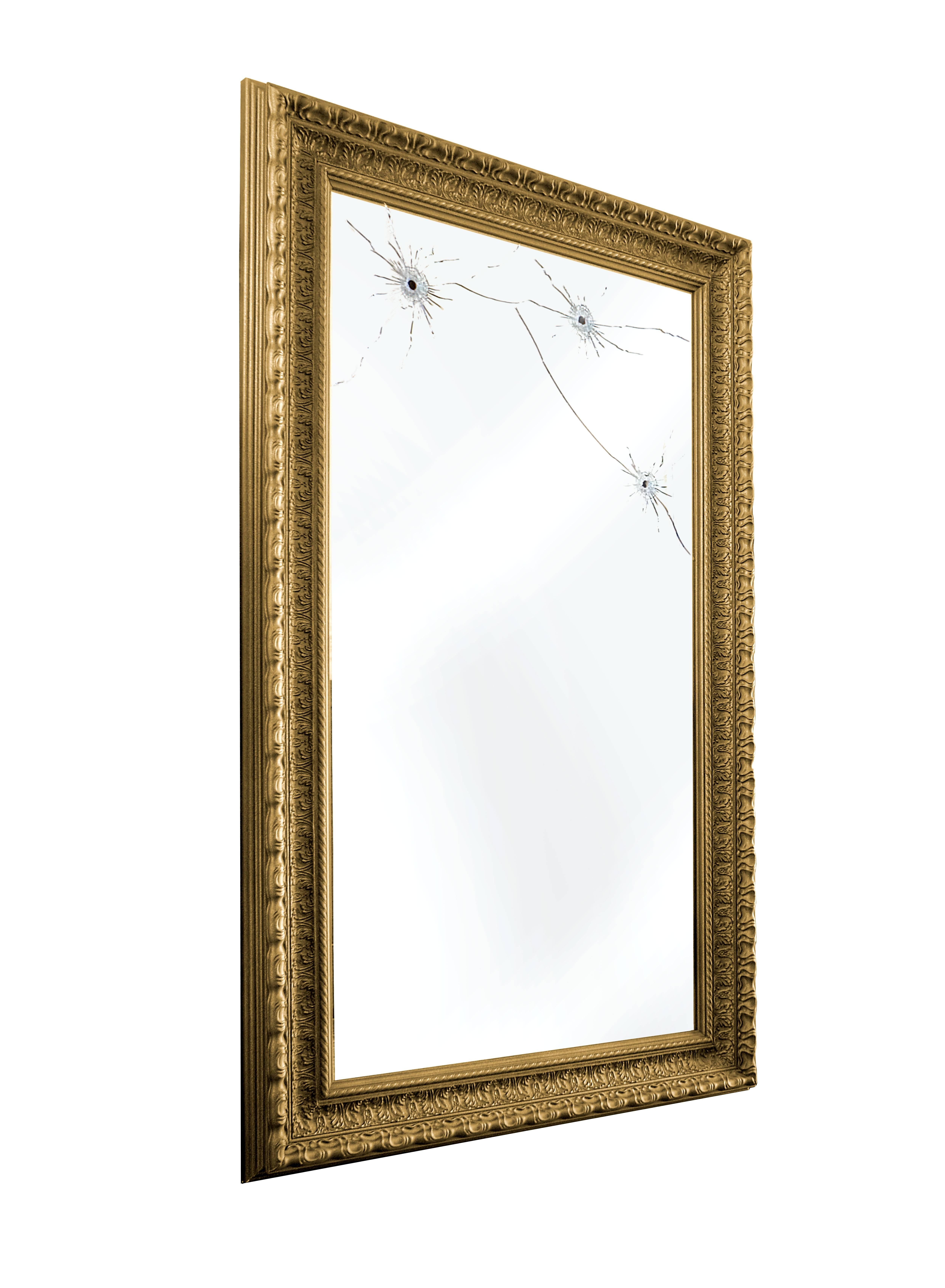 Contemporary Wall Mirror Full-Length Classic Rectangular Frame Anthracite Collectible Italy For Sale