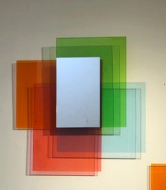 Espejo de pared, serie "Color sobre color" de Johanna Grawunder para Glas Italia