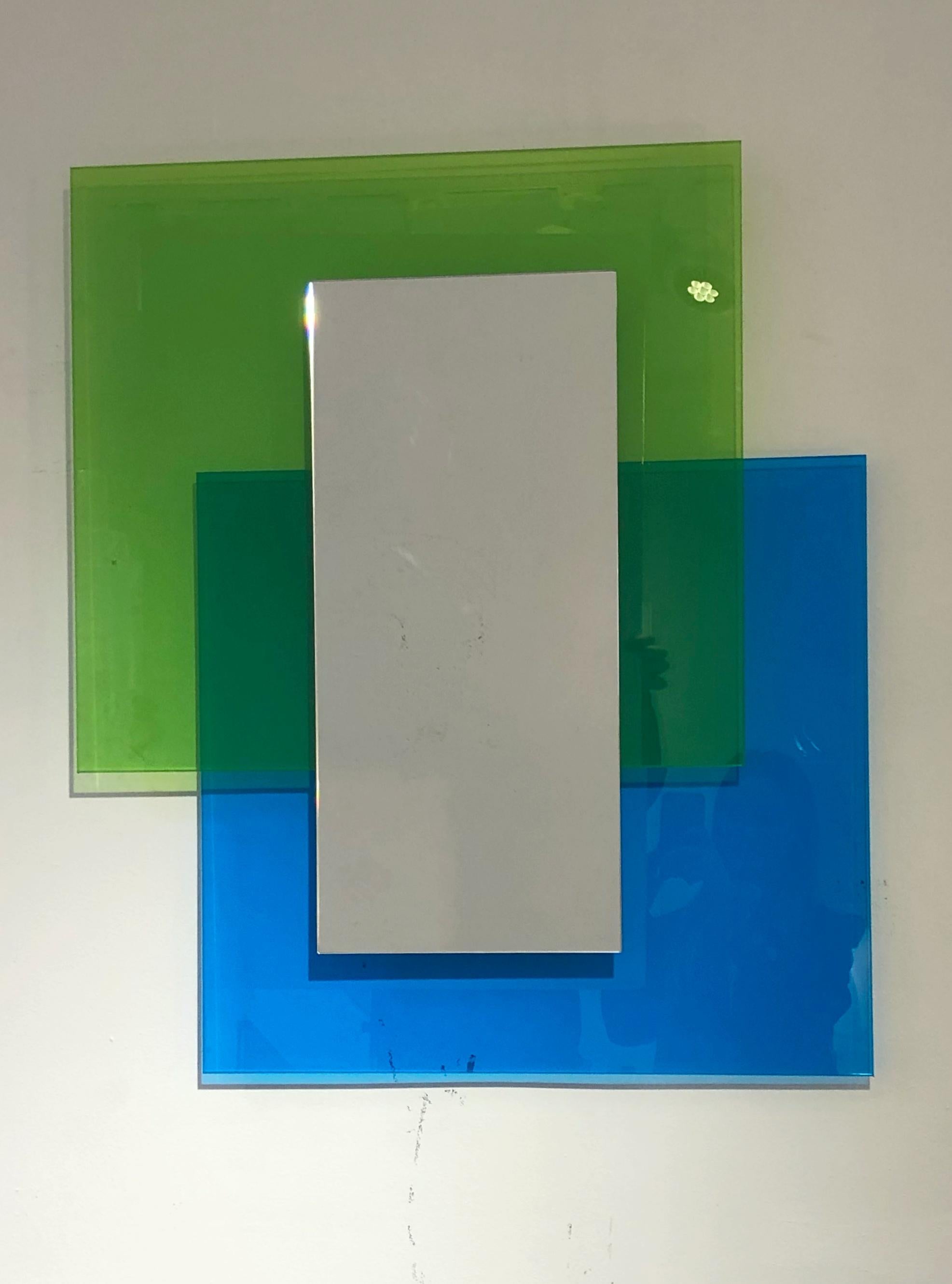 Modern Wall Mirror, 'Colour on Colour' Series by Johanna Grawunder for Glas Italia