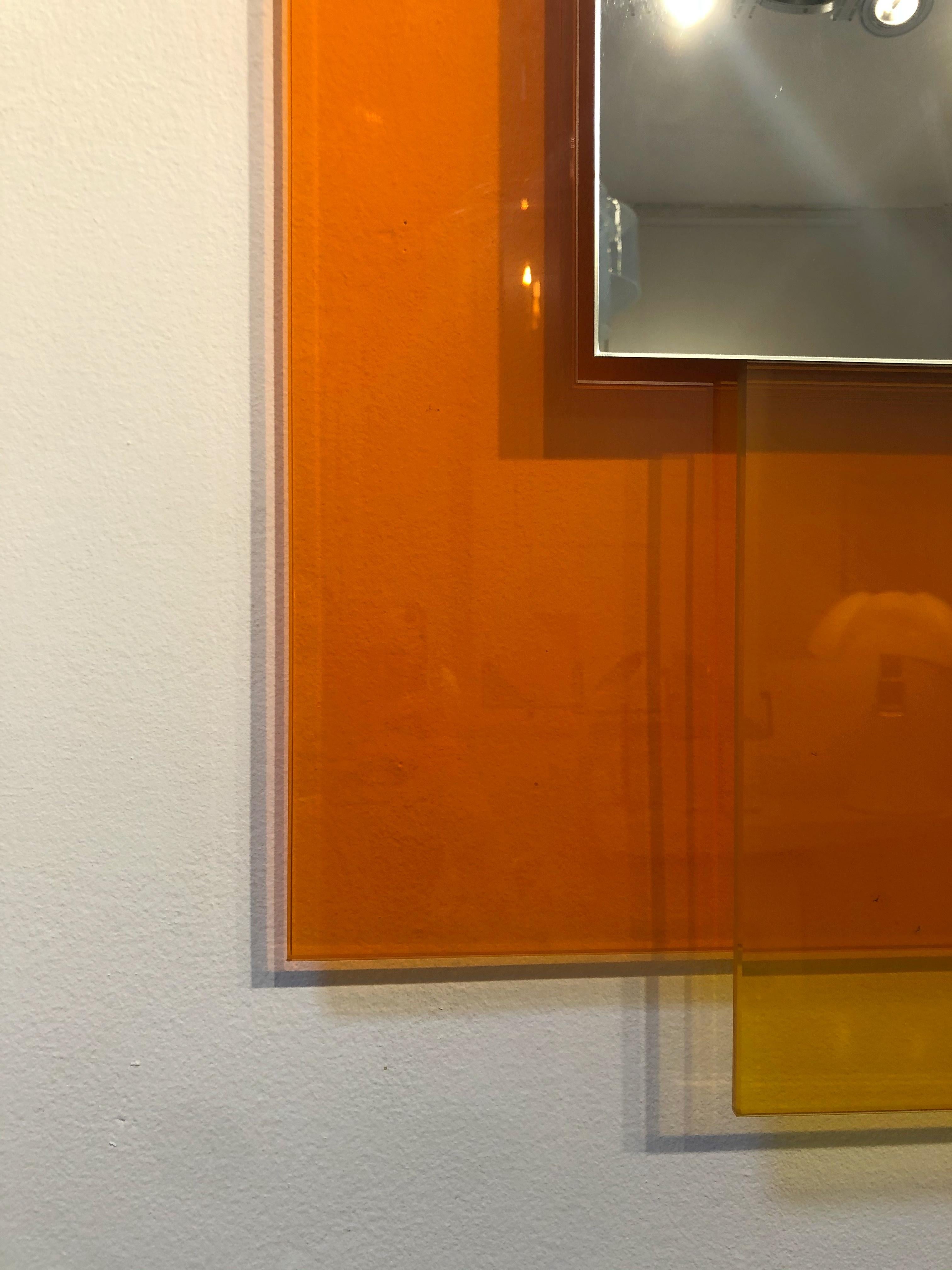 Italian Wall Mirror, 'Colour on Colour' Series by Johanna Grawunder for Glas Italia