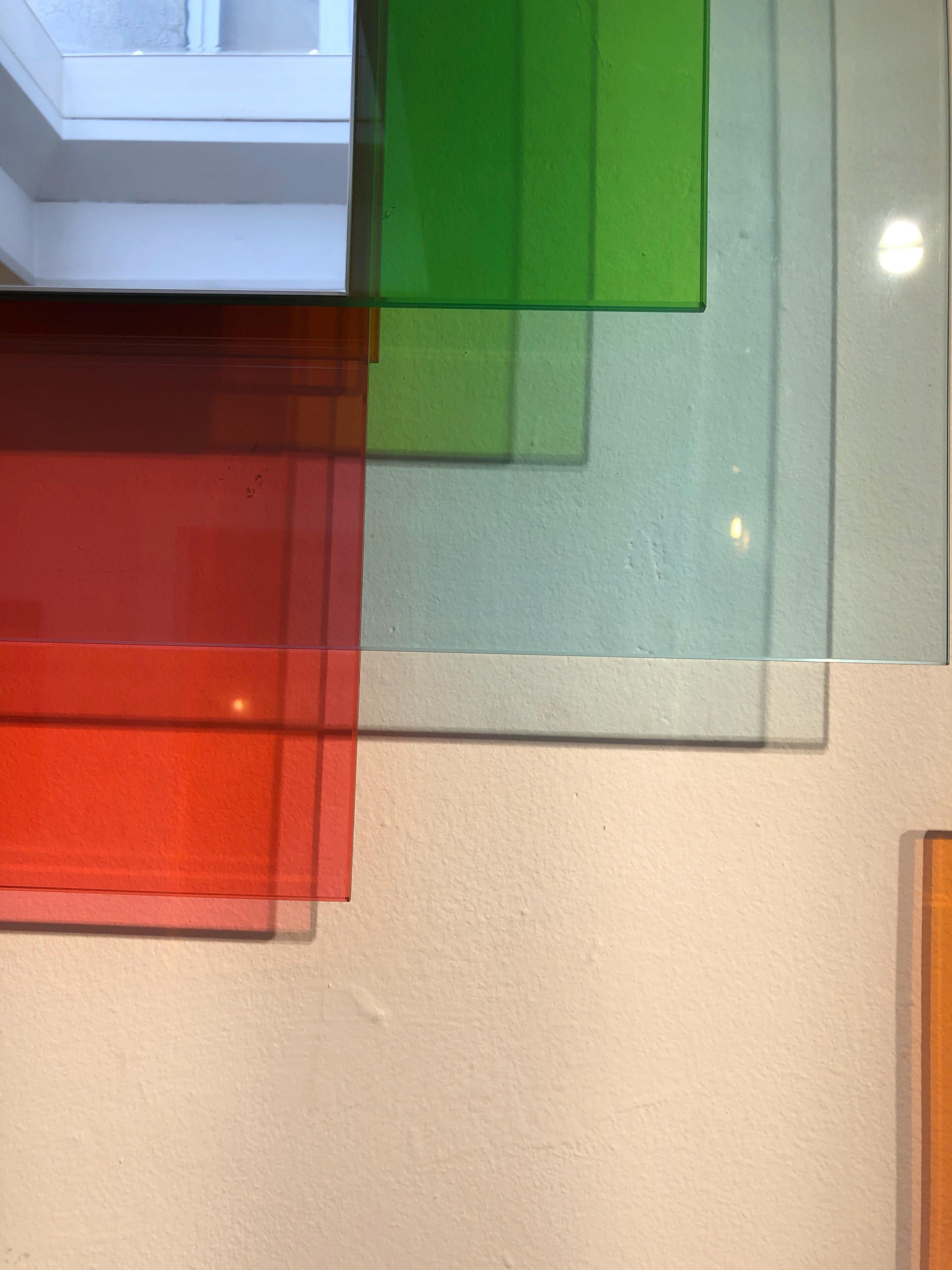 Wall Mirror, 'Colour on Colour' Series by Johanna Grawunder for Glas Italia In Good Condition In Brussels, BE
