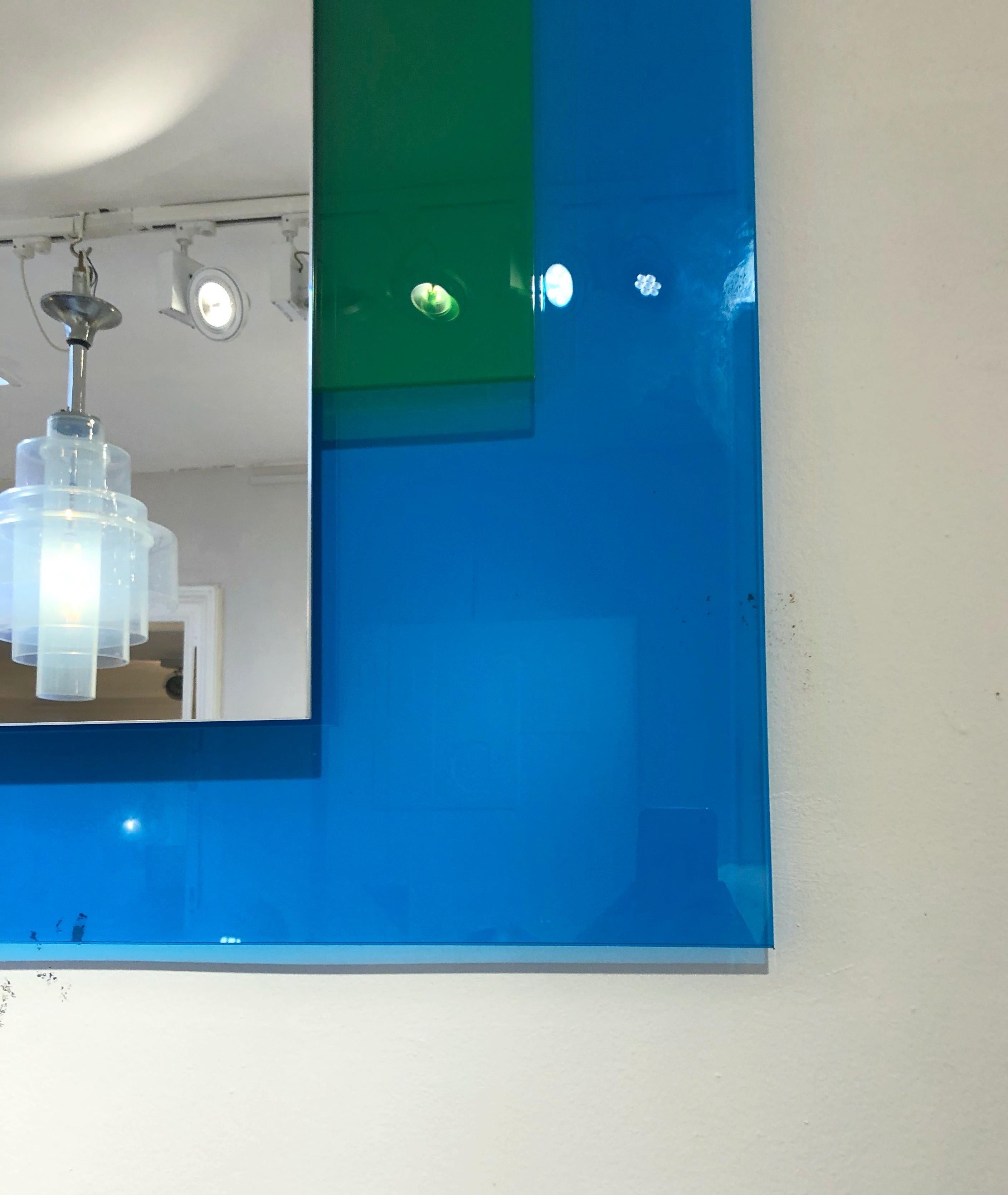 Contemporary Wall Mirror, 'Colour on Colour' Series by Johanna Grawunder for Glas Italia