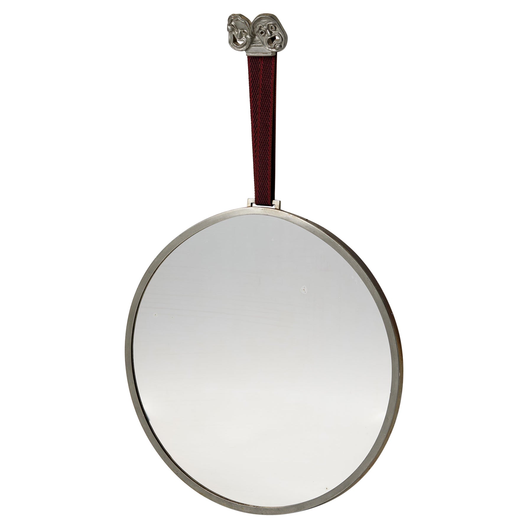 Wall mirror designed by Hans Bergström for Ystad Metall, Sweden, 1932