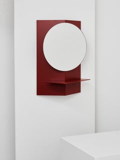 Wall Mirror, Folded Handcrafted in Germany by Atelier Ferraro