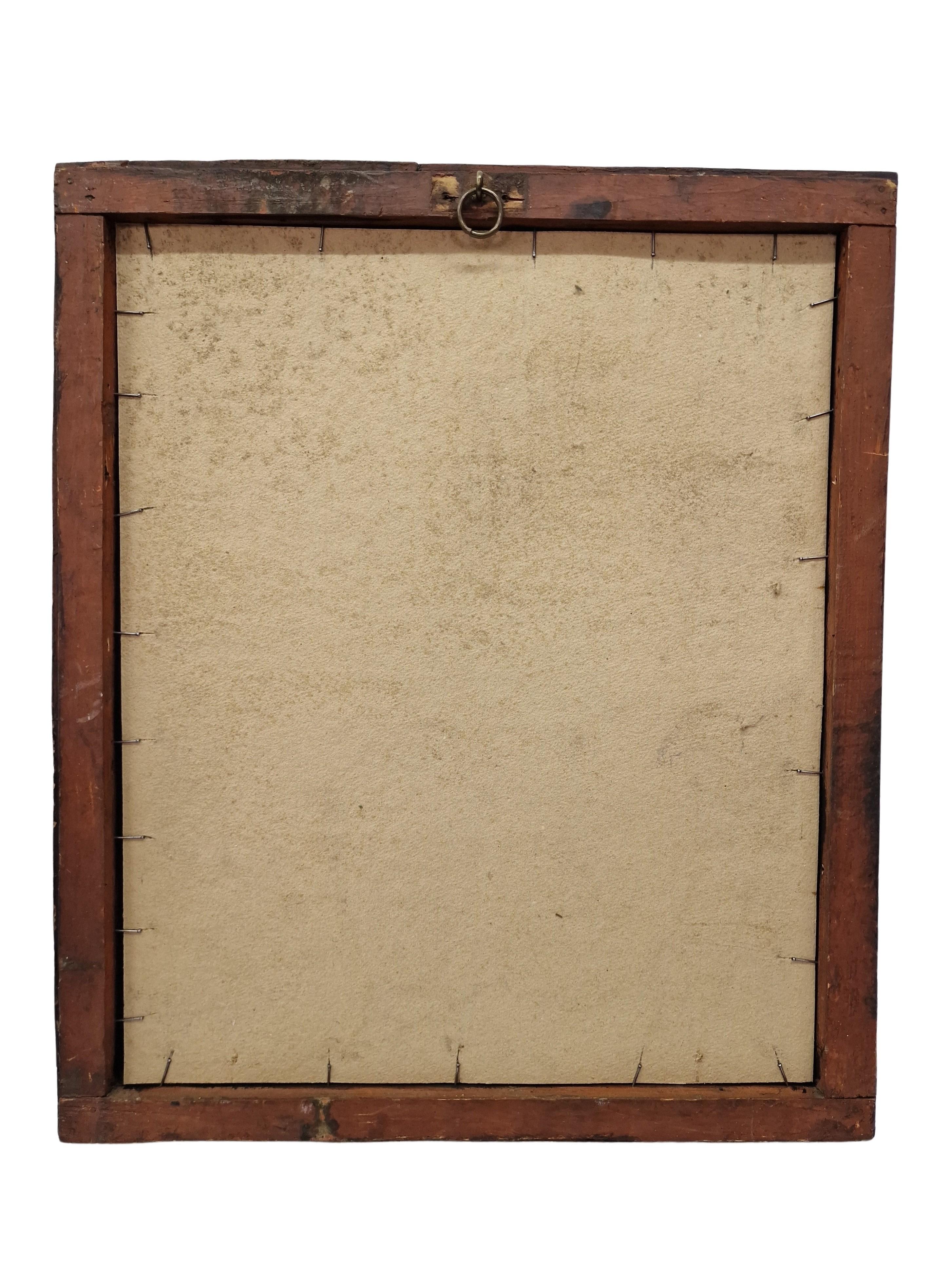 Miroir mural, cadre, Tramp Art, artisanat, richement sculpté, 1870, Autriche en vente 1