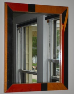 Wall Mirror Framed in Maple Gym Flooring from a Hundred Year Old High School