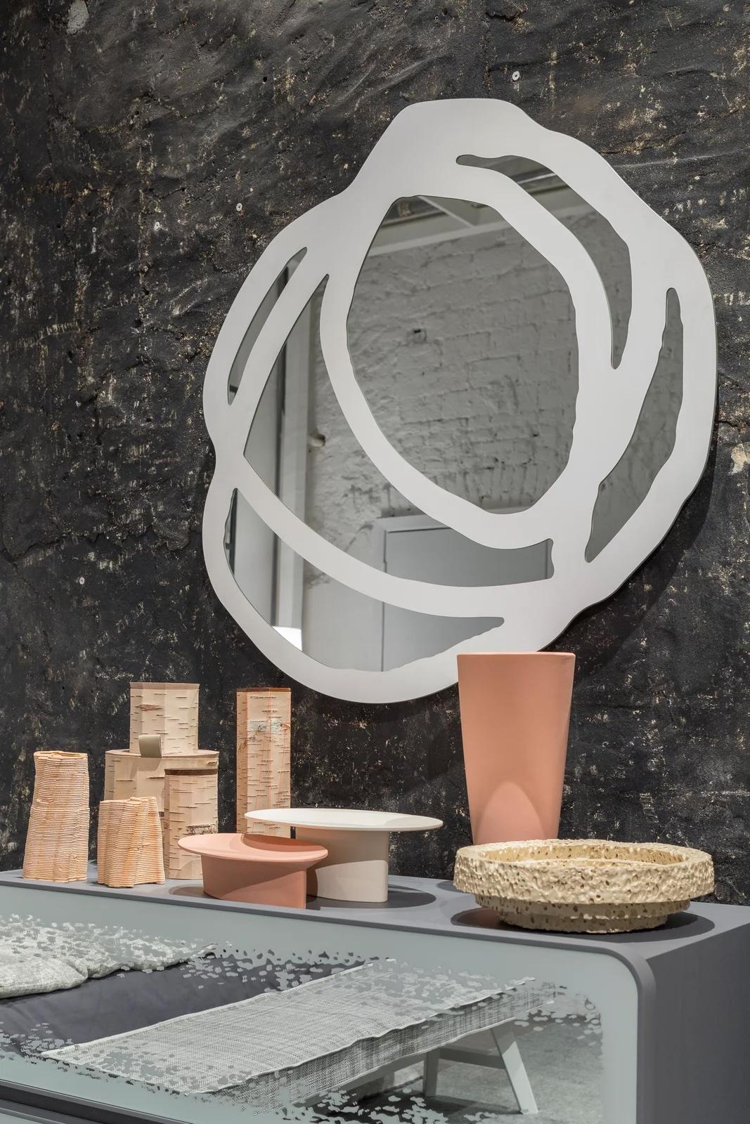 Wall mirror Gervasoni Sweet 97 design Paola Navone W 59.1 inc - 150 cm For Sale 5
