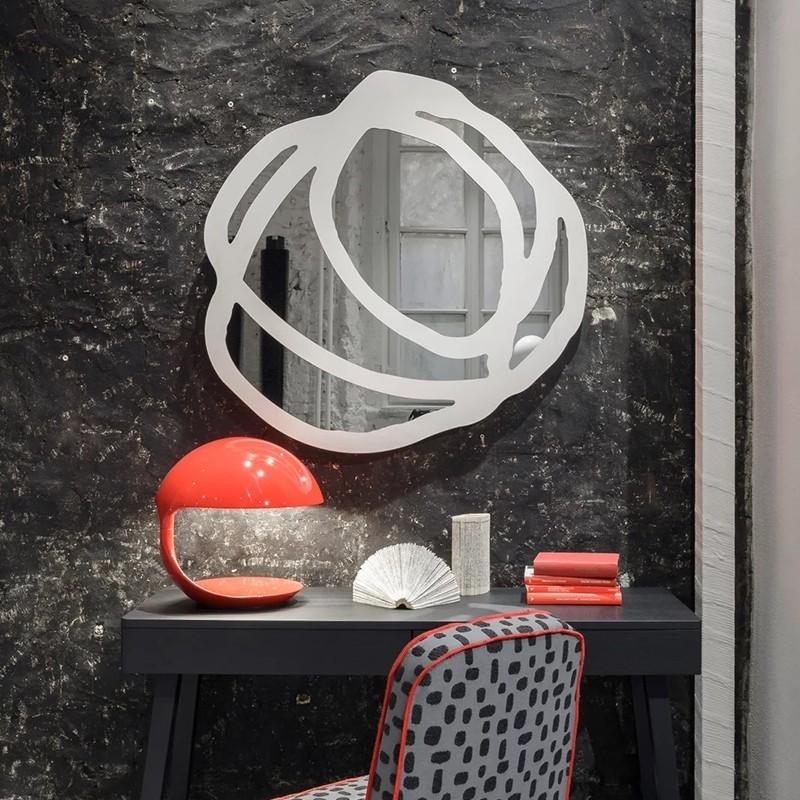 Wall mirror Gervasoni Sweet 97 design Paola Navone W 59.1 inc - 150 cm For Sale 8