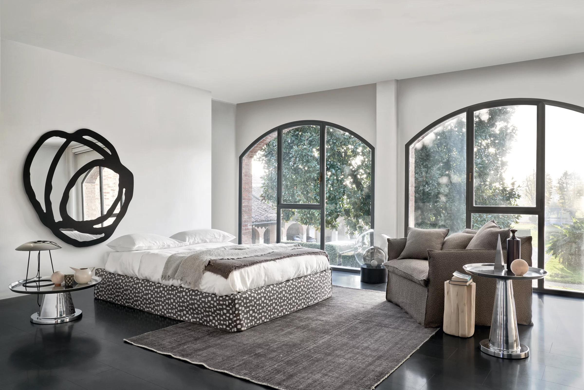 Mirror Wall mirror Gervasoni Sweet 97 design Paola Navone W 59.1 inc - 150 cm For Sale