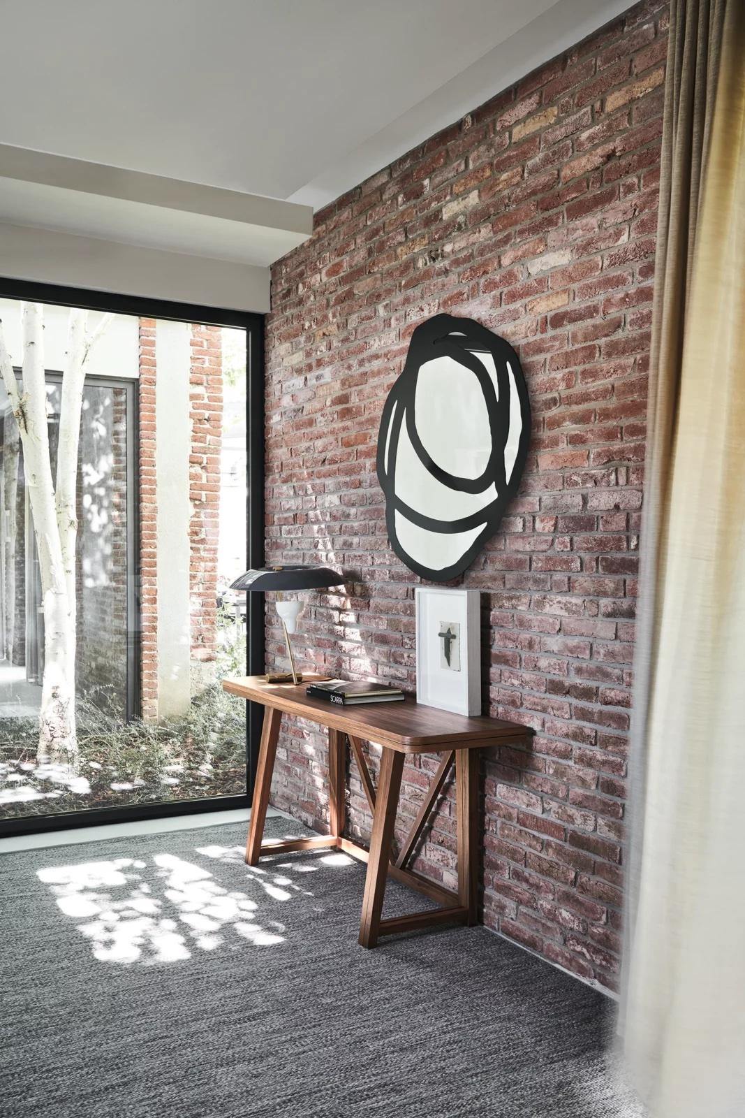 Wall mirror Gervasoni Sweet 97 design Paola Navone W 59.1 inc - 150 cm For Sale 2