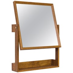 Wall Mirror in Oak by Glas & Trä, Sweden, 1950s