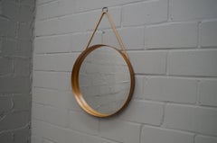 Specchio da parete in teak prodotto da Glass Mäster a Markaryd, Svezia Anni '60