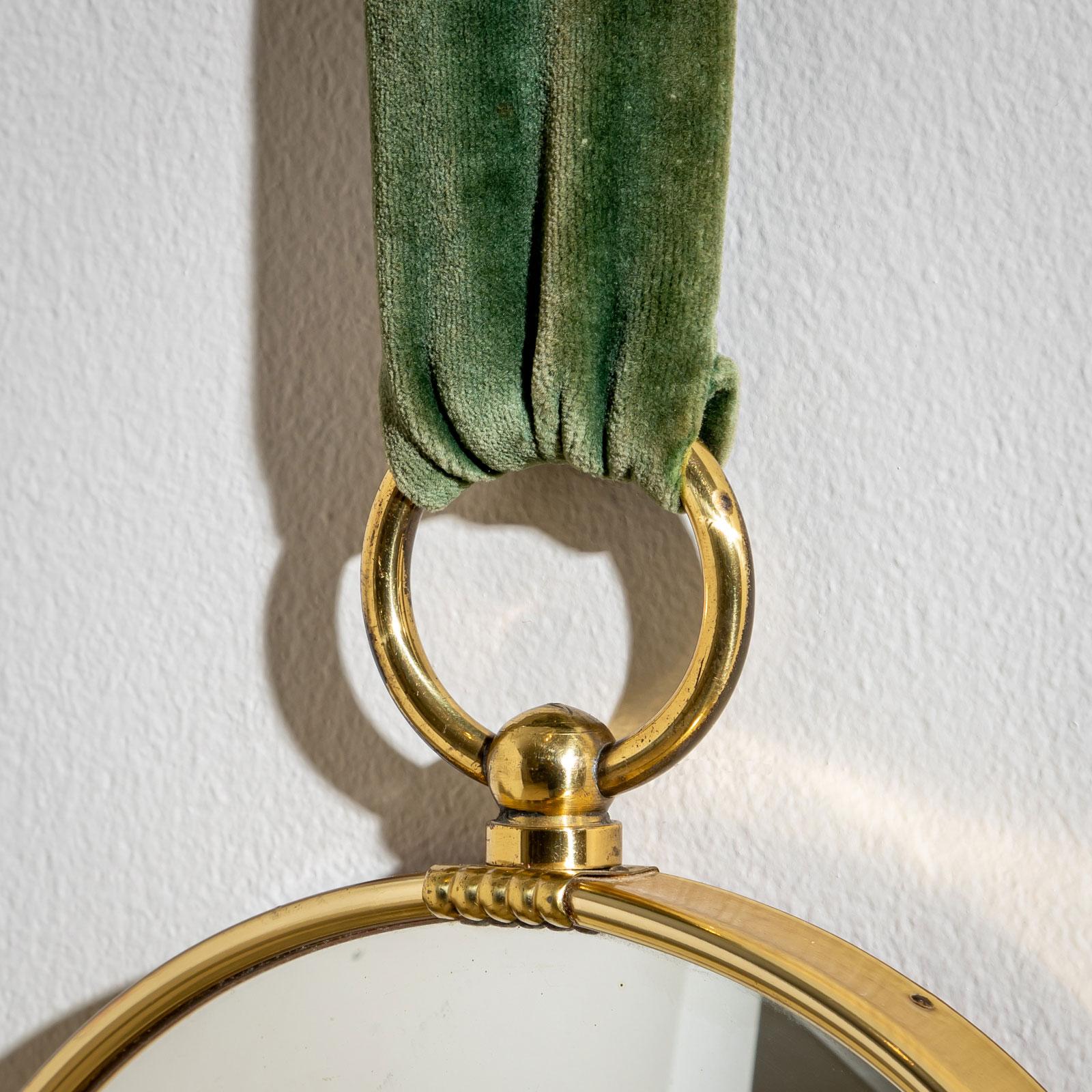 Italian Wall Mirror in the Style of Fornasetti, Italy, Mid-20th Century For Sale